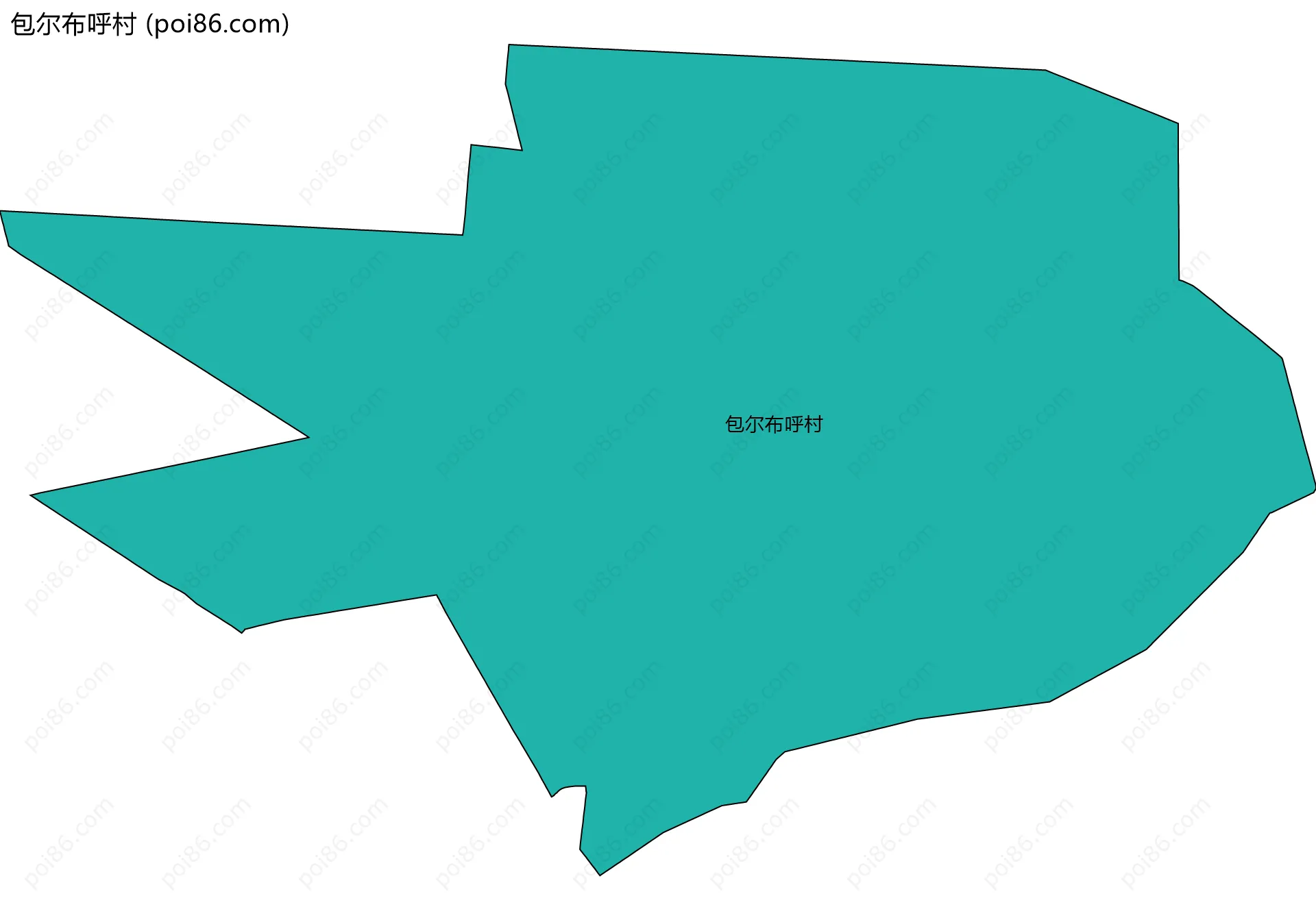 包尔布呼村边界地图