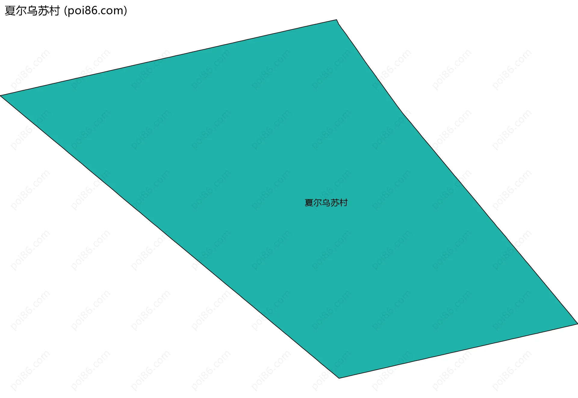 夏尔乌苏村边界地图