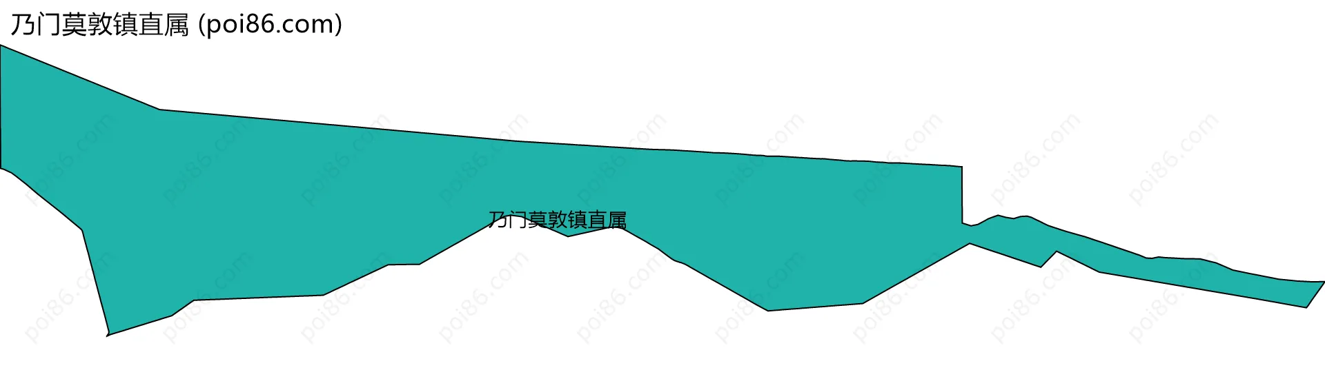 乃门莫敦镇直属边界地图