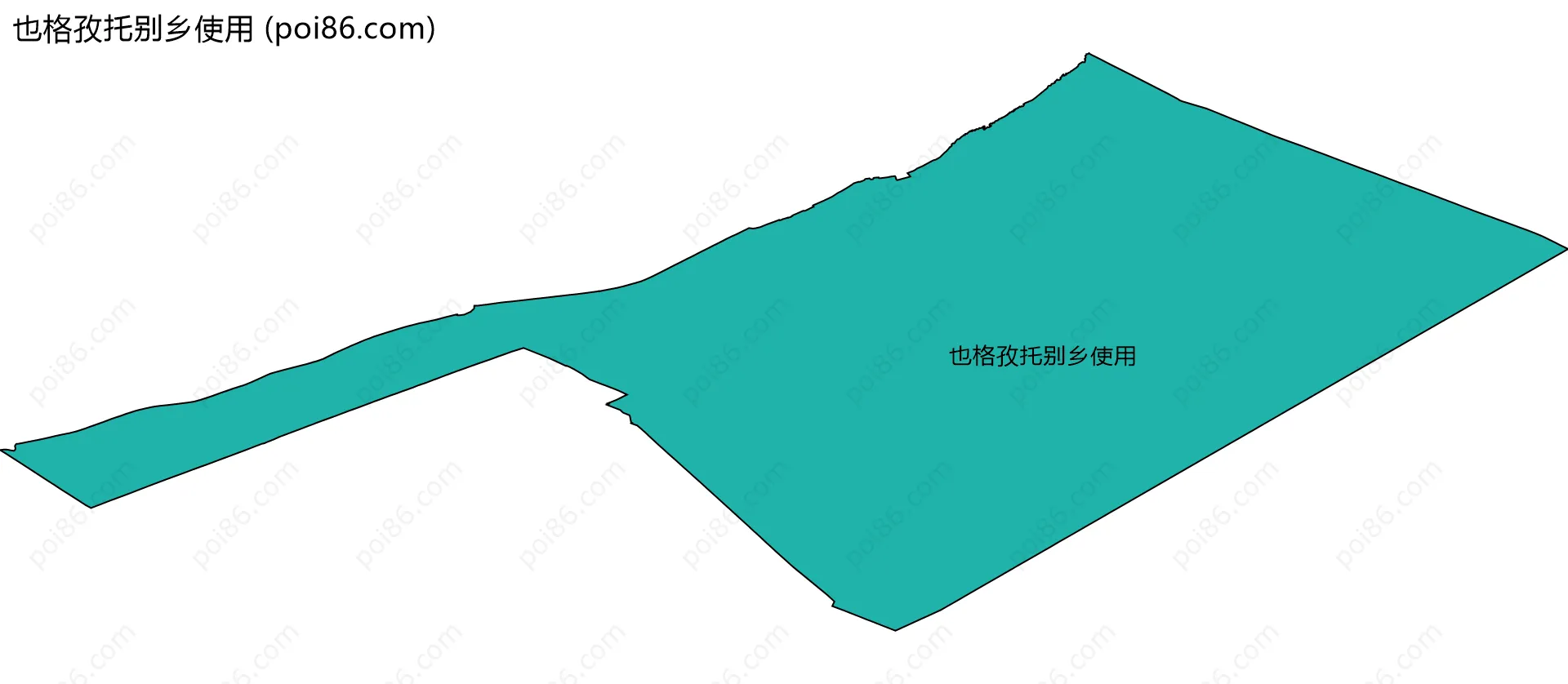 也格孜托别乡使用边界地图