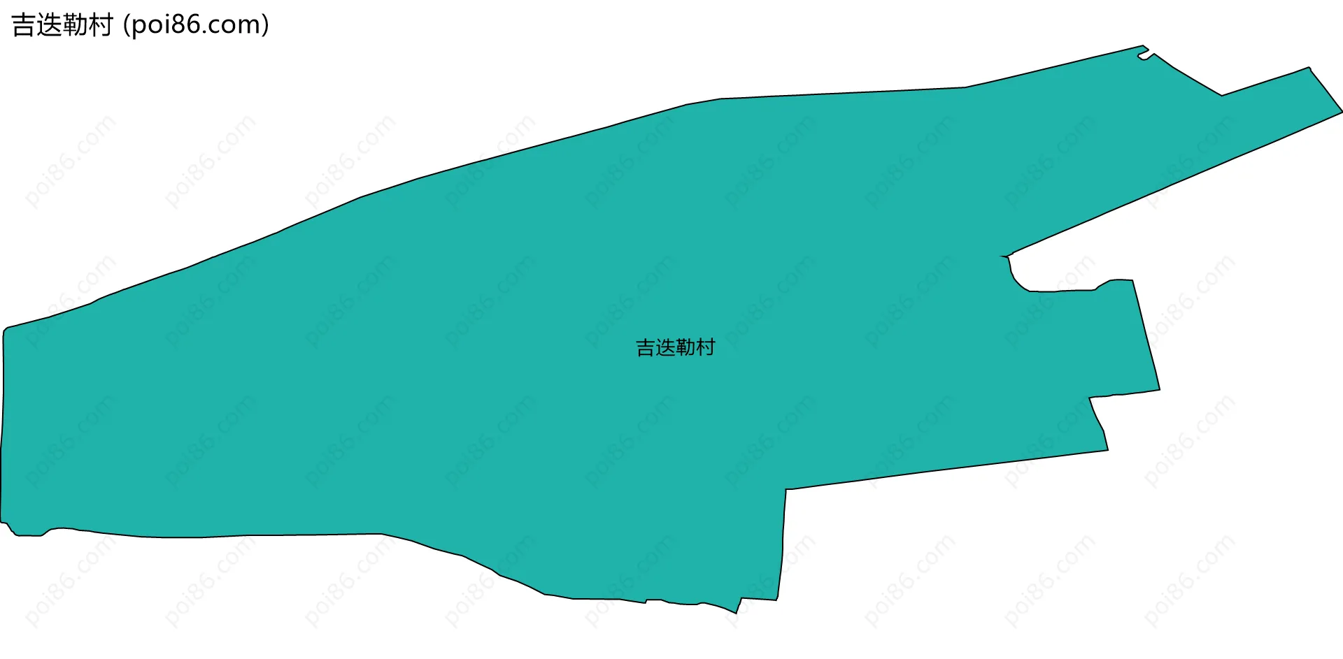 吉迭勒村边界地图