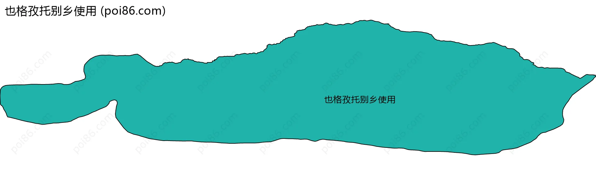 也格孜托别乡使用边界地图