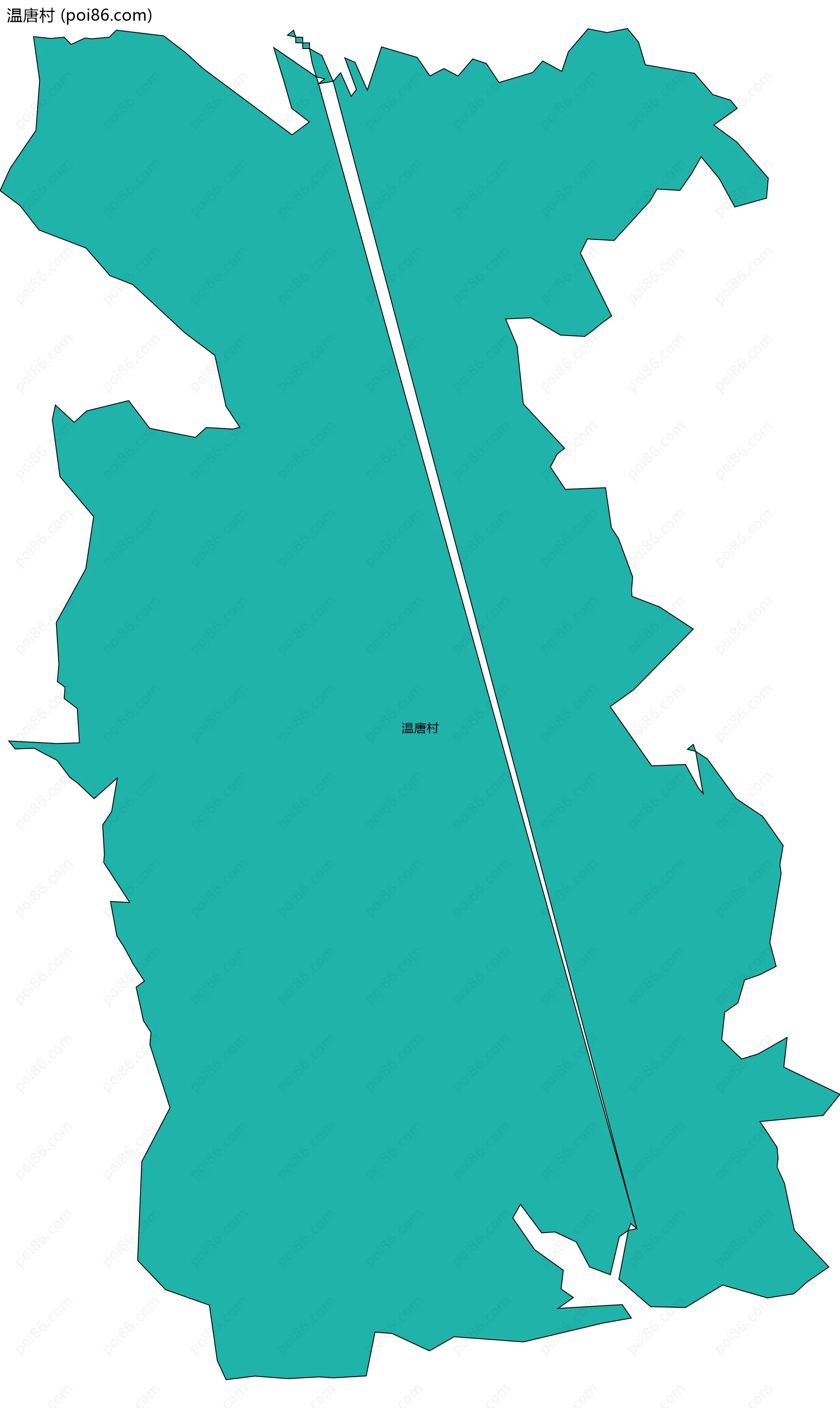 温唐村边界地图