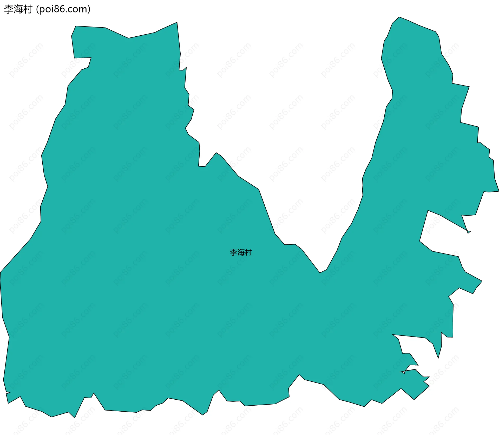 李海村边界地图