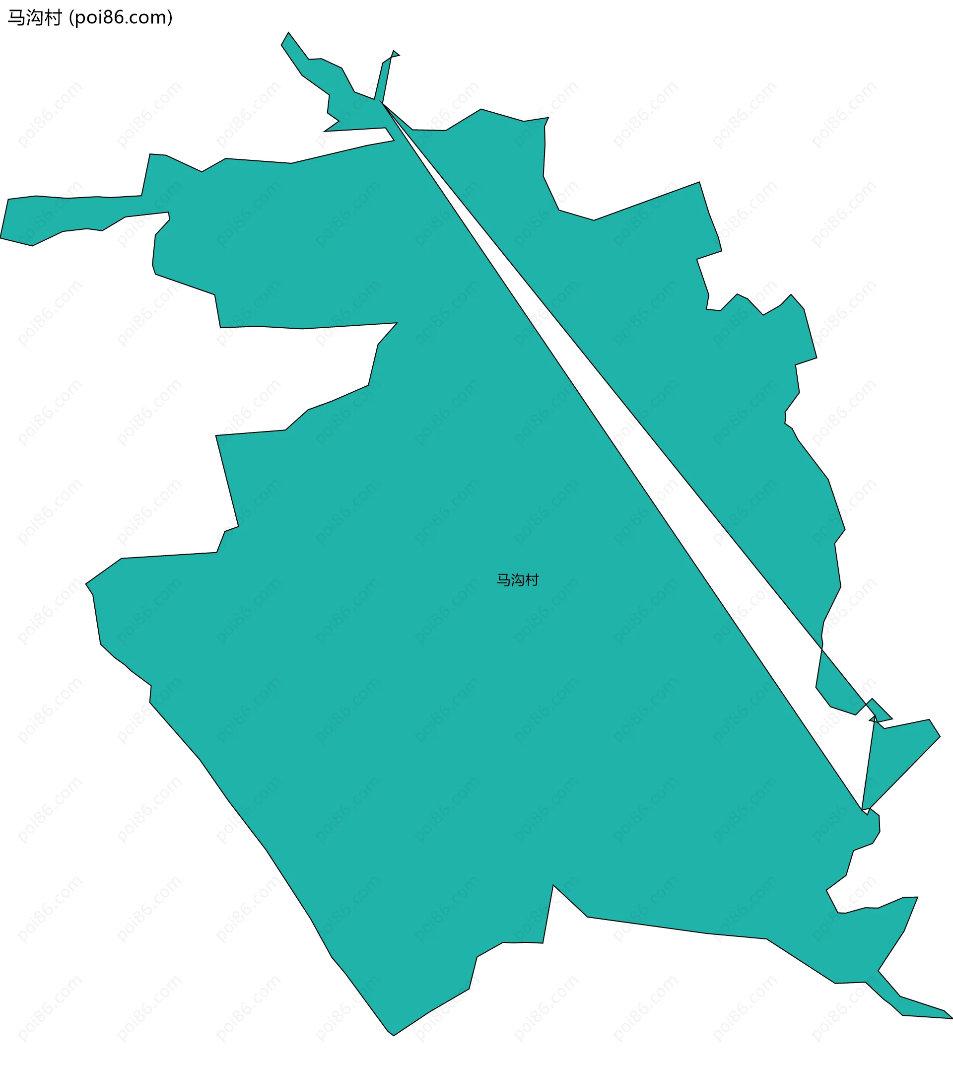 马沟村边界地图