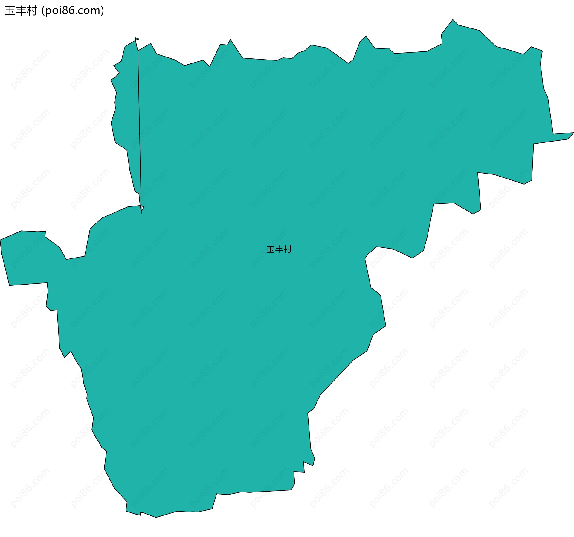 玉丰村边界地图