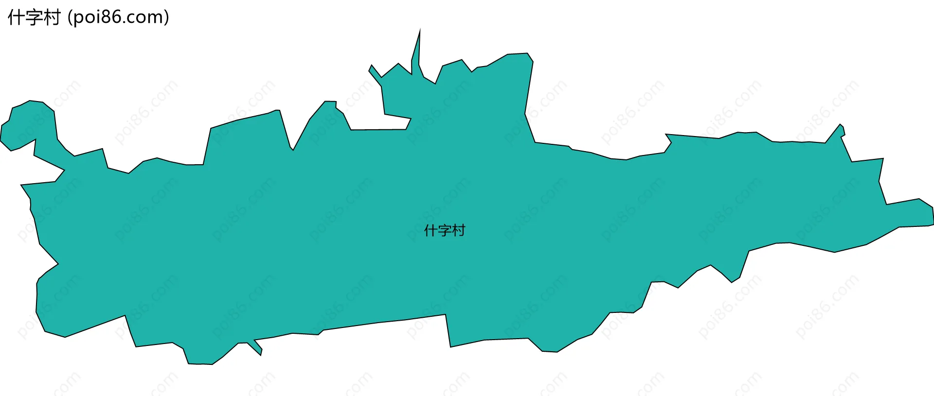 什字村边界地图