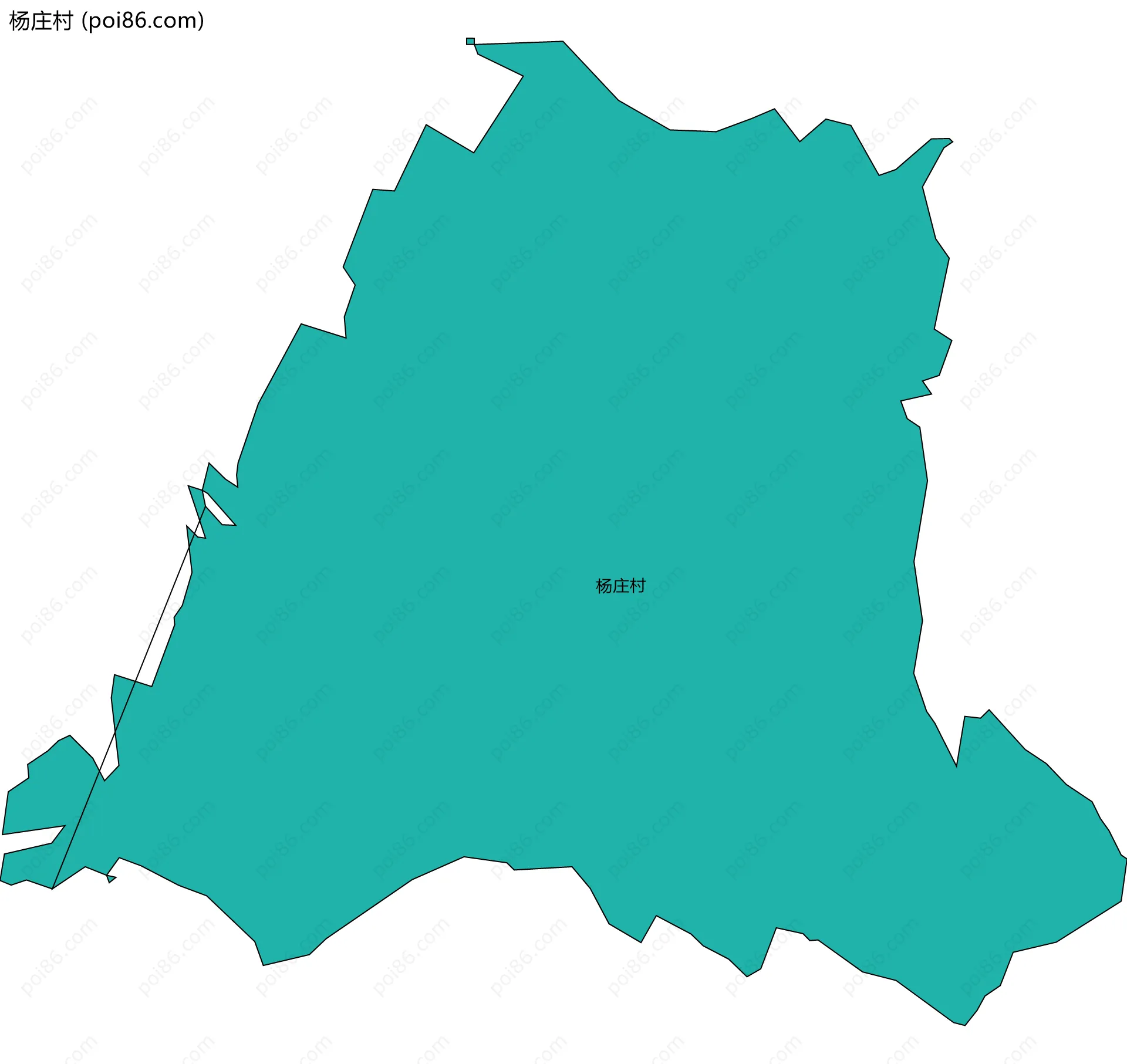 杨庄村边界地图