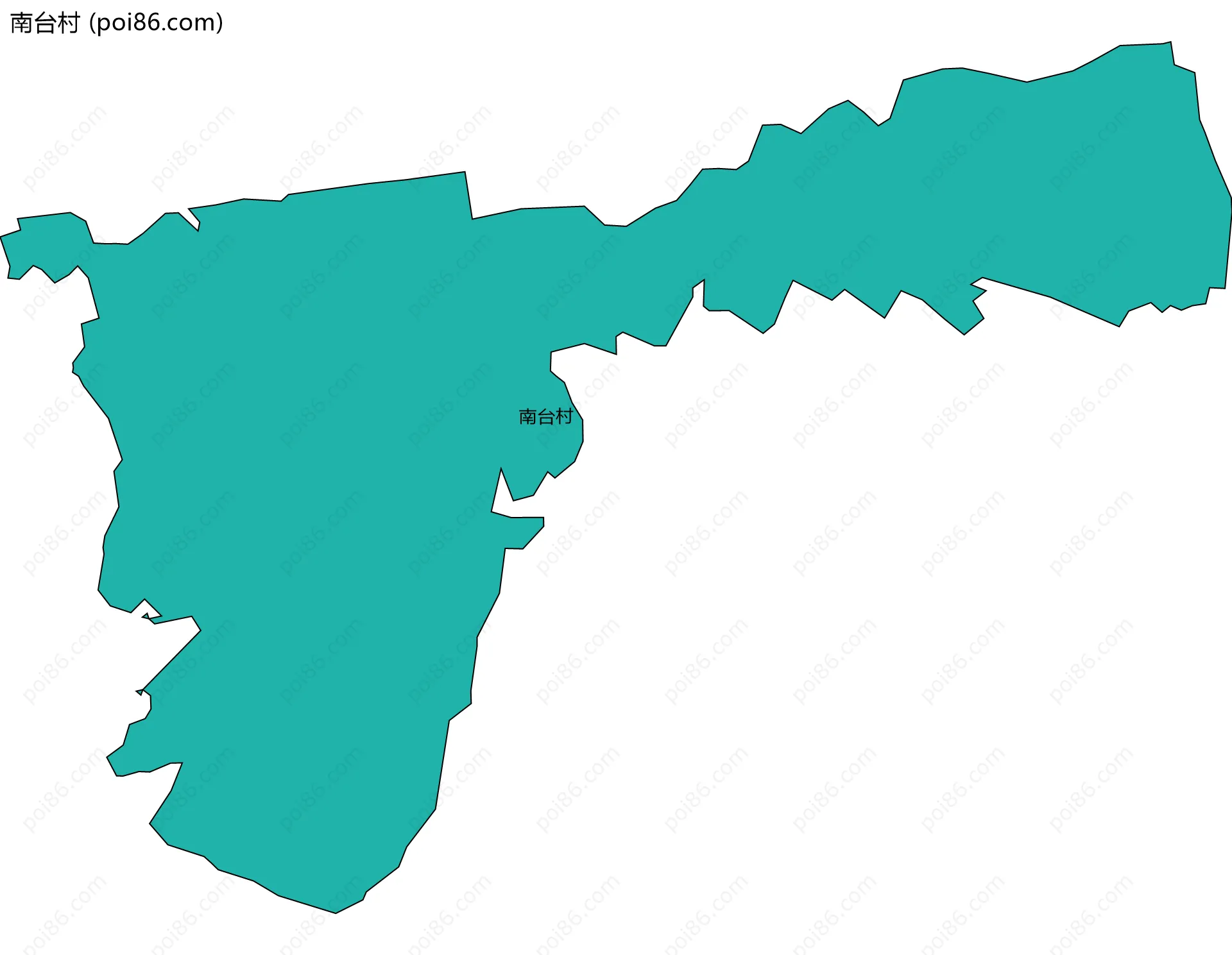 南台村边界地图