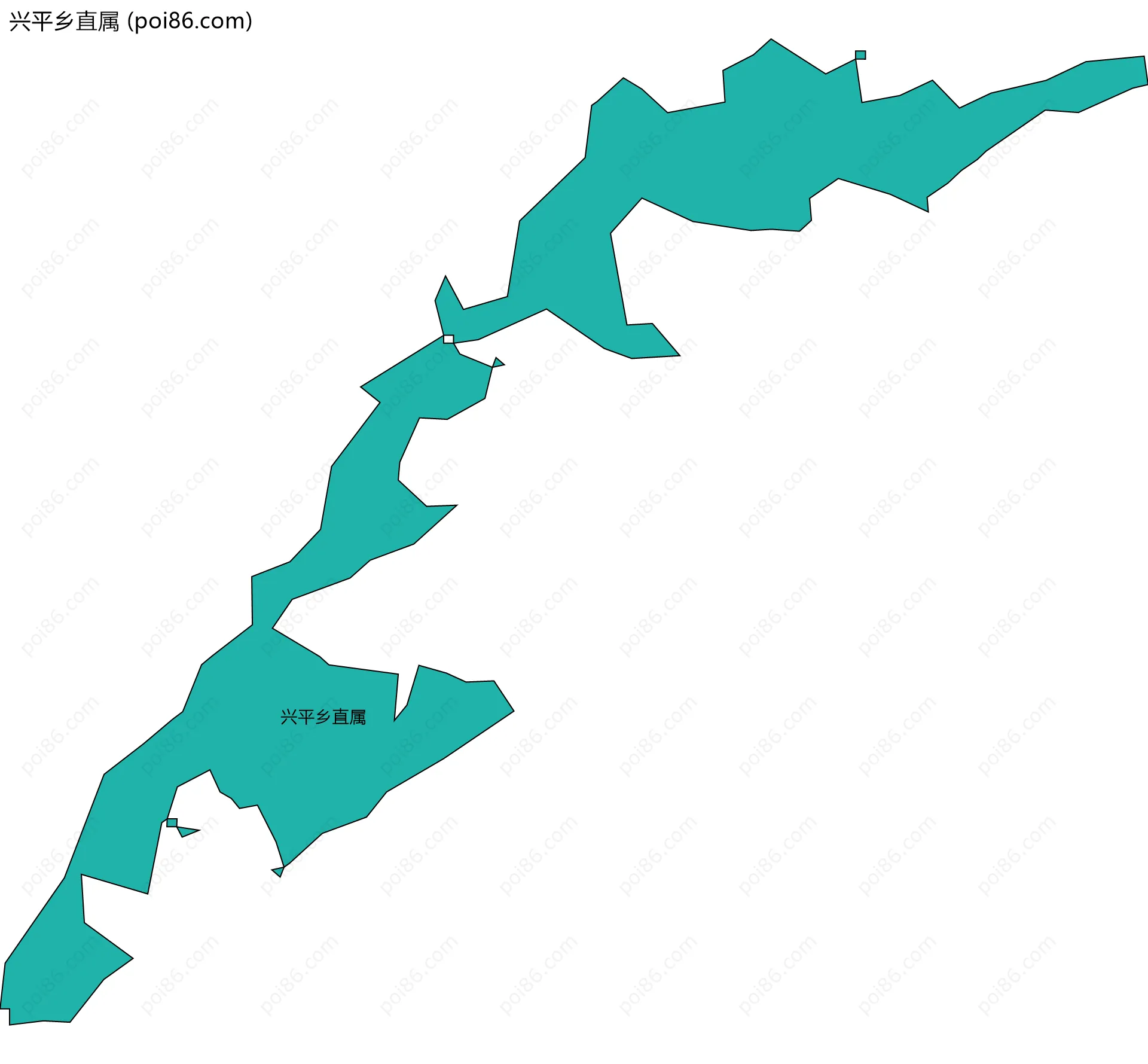 兴平乡直属边界地图