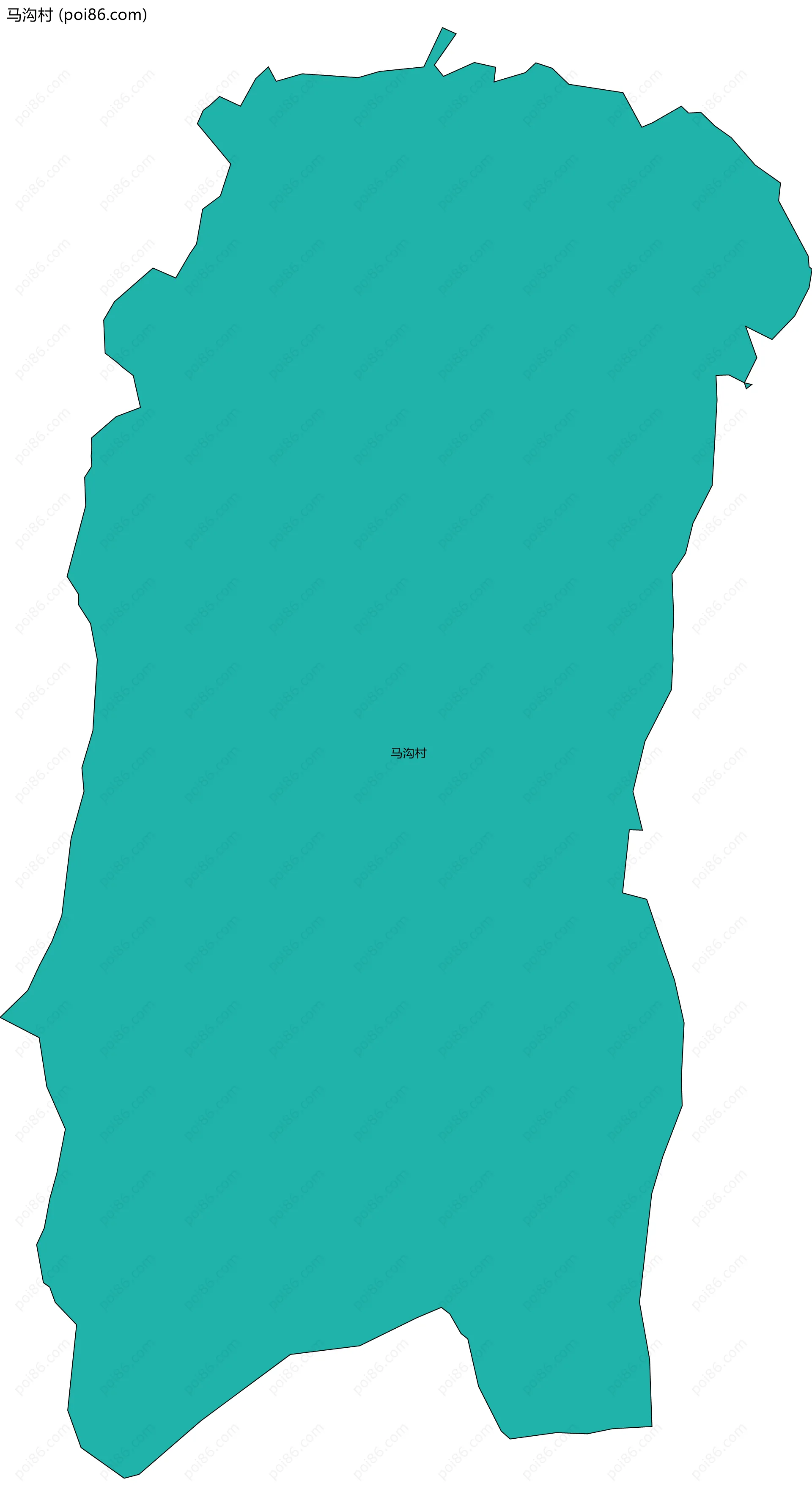 马沟村边界地图