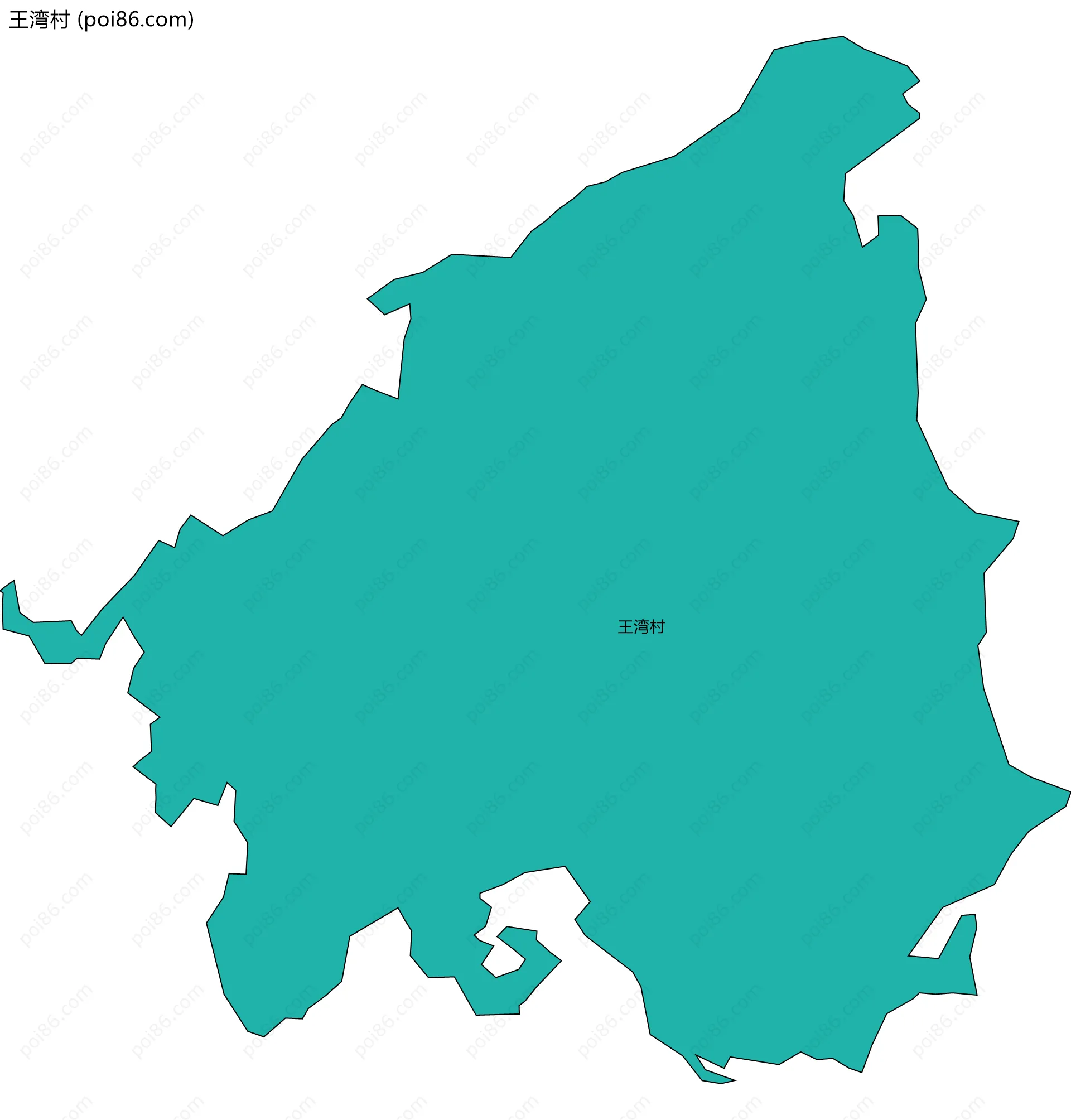 王湾村边界地图