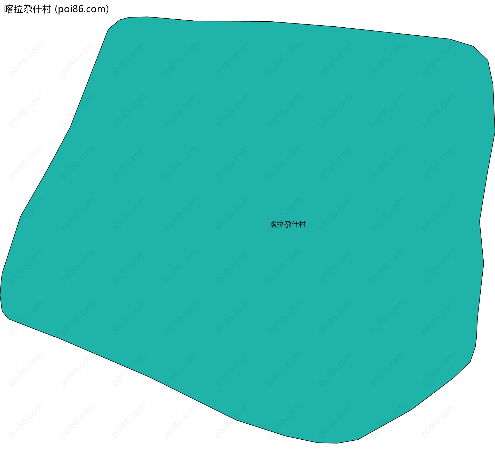 喀拉尕什村边界地图