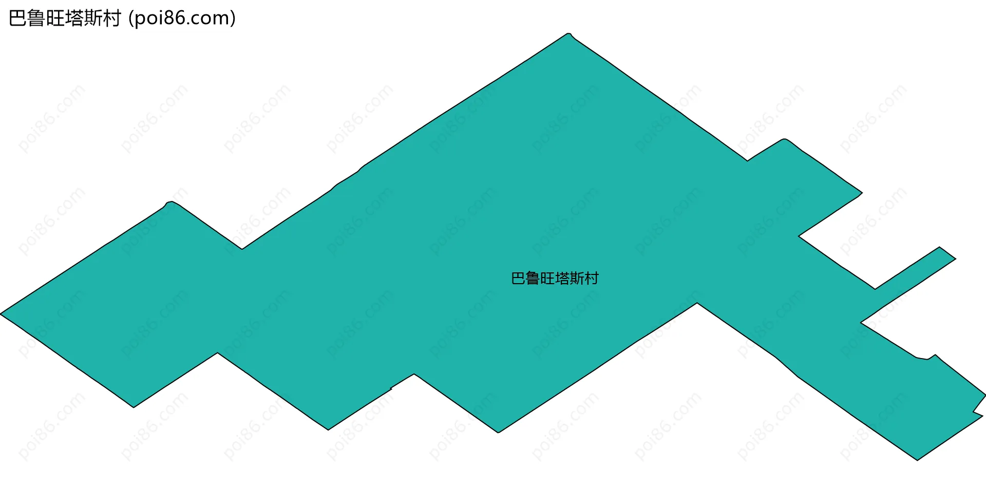 巴鲁旺塔斯村边界地图