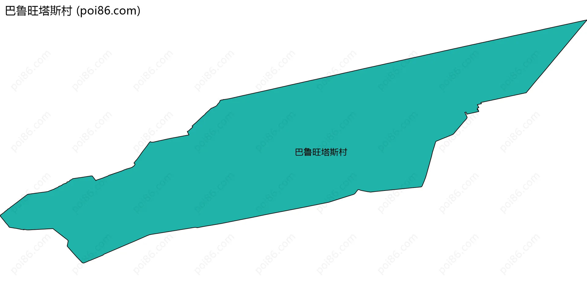 巴鲁旺塔斯村边界地图