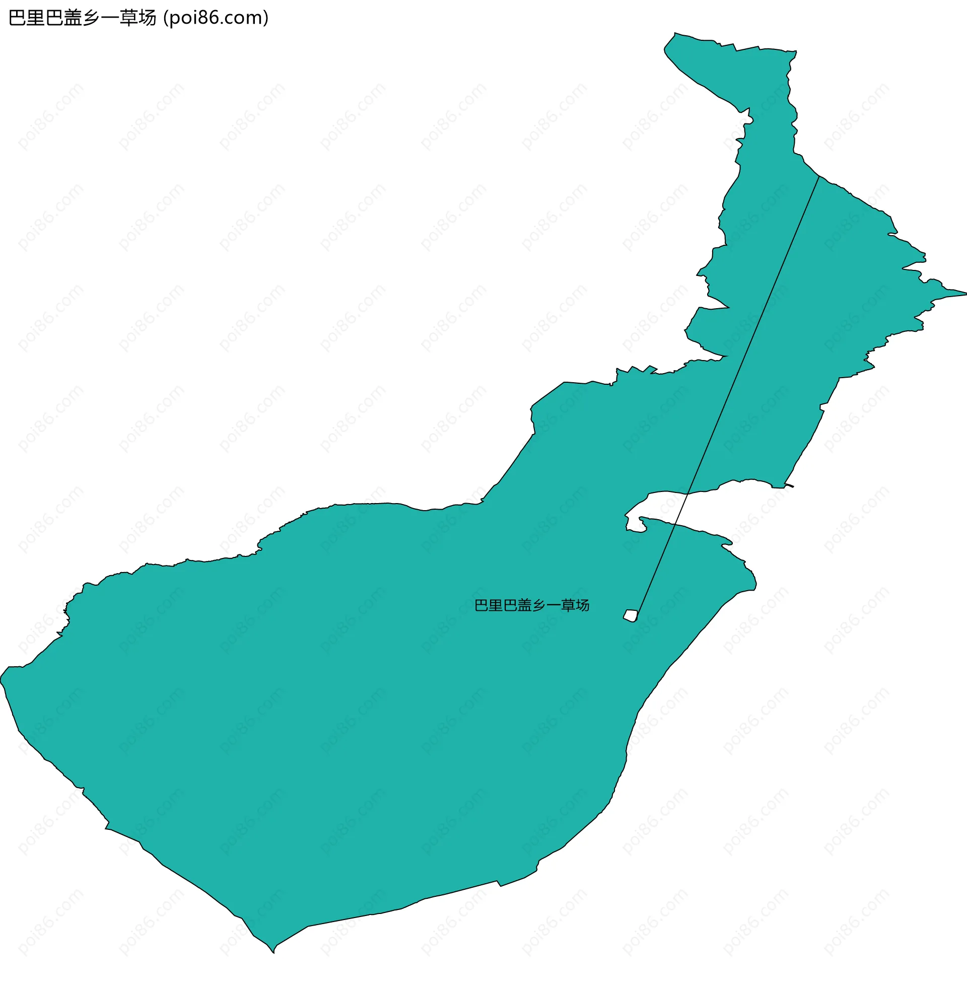 巴里巴盖乡一草场边界地图