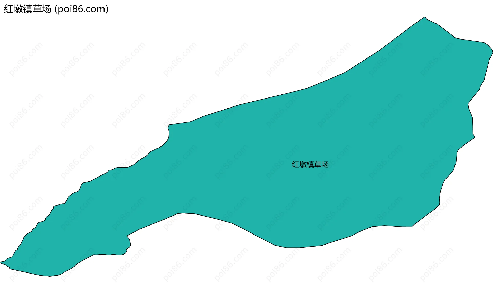 红墩镇草场边界地图