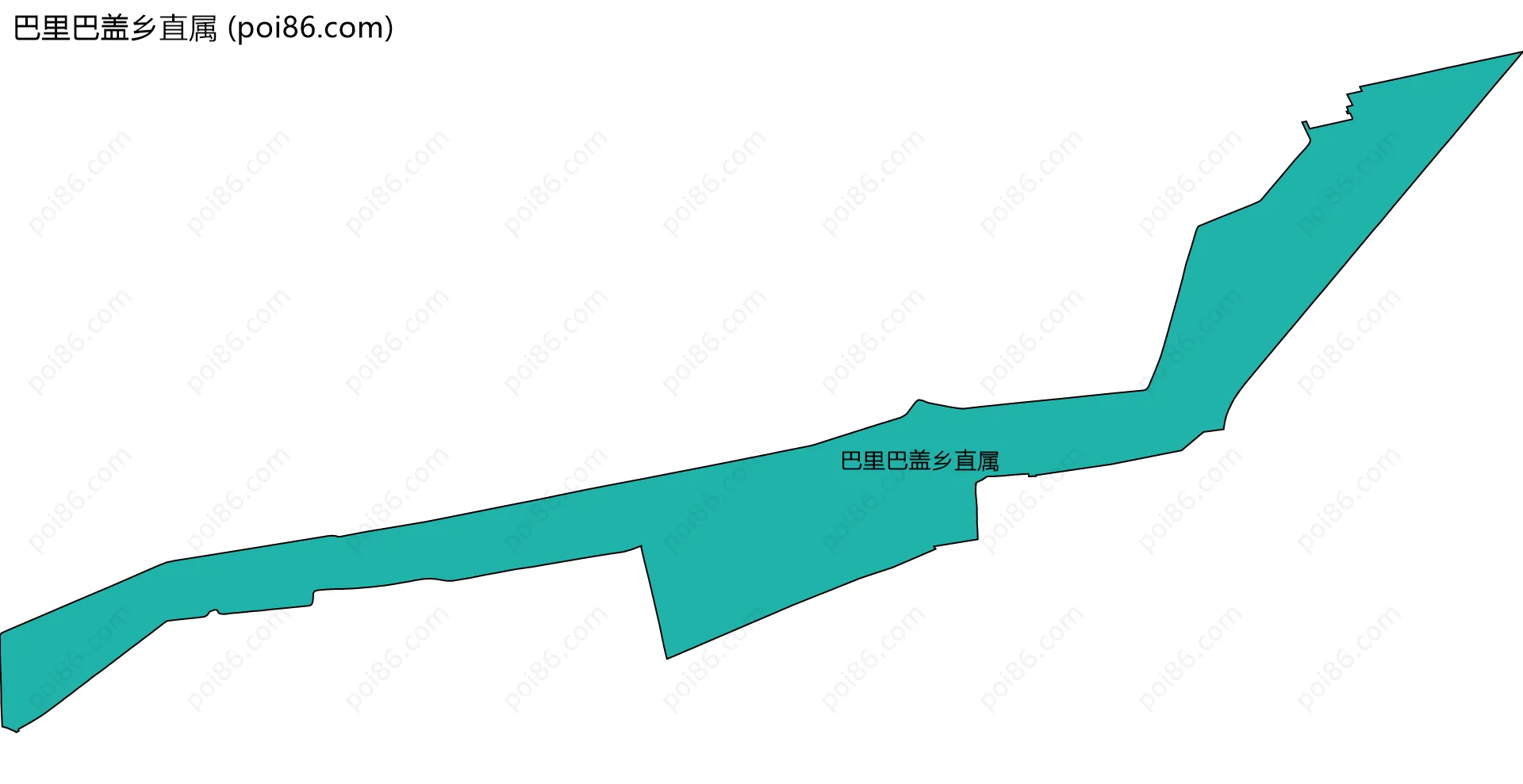 巴里巴盖乡直属边界地图