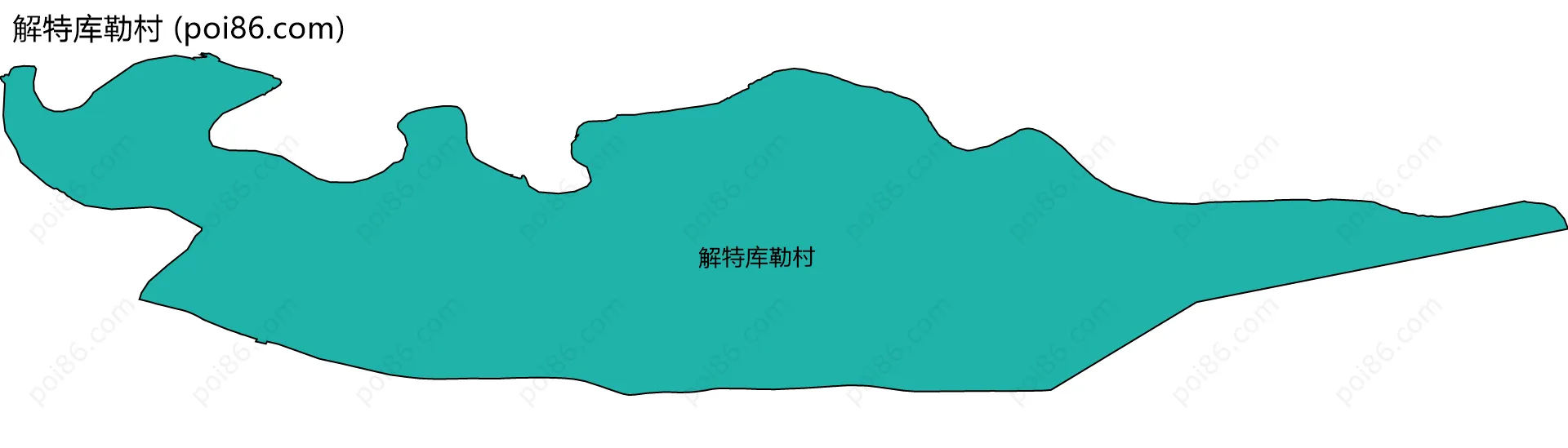 解特库勒村边界地图