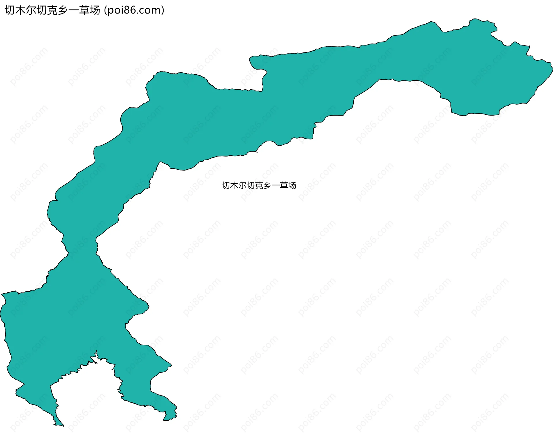 切木尔切克乡一草场边界地图
