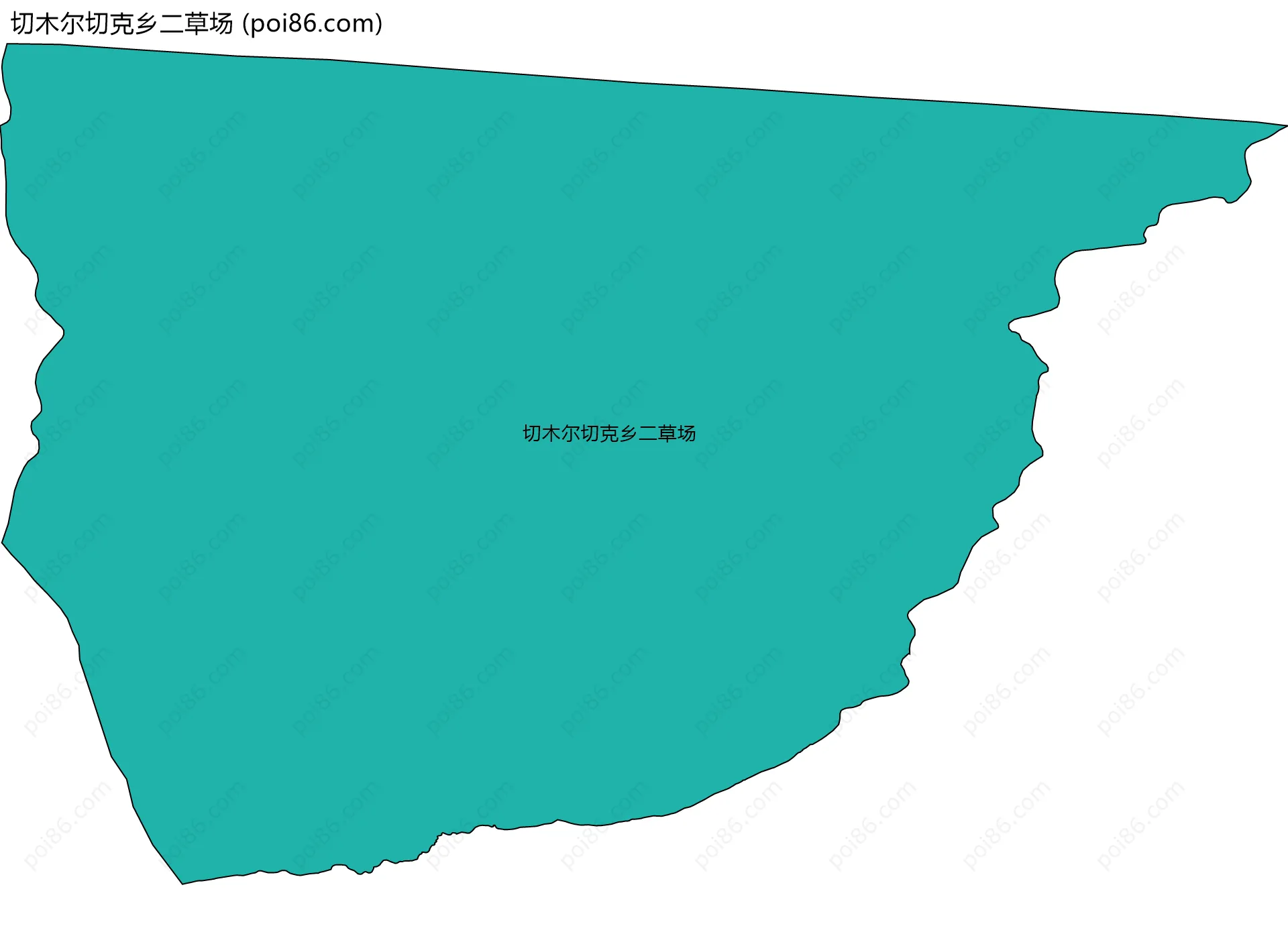 切木尔切克乡二草场边界地图