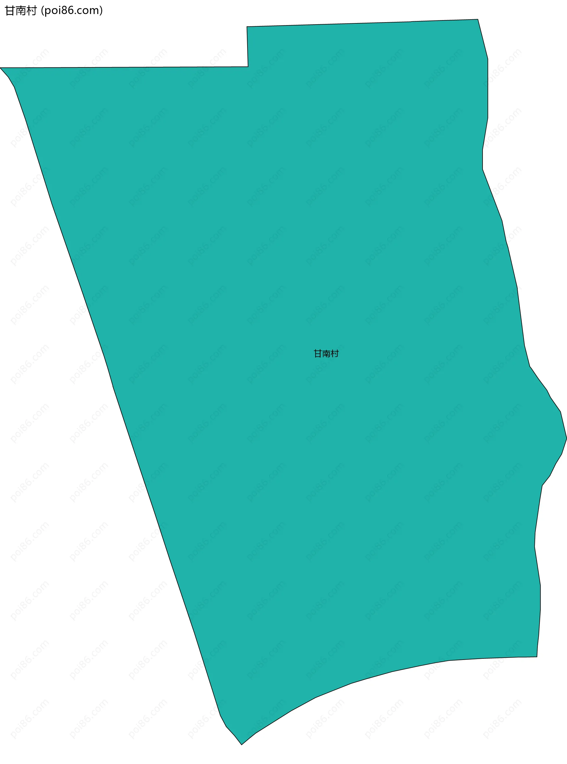 甘南村边界地图