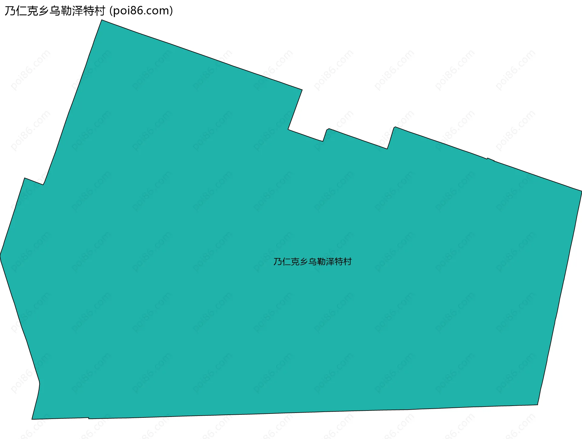 乃仁克乡乌勒泽特村边界地图