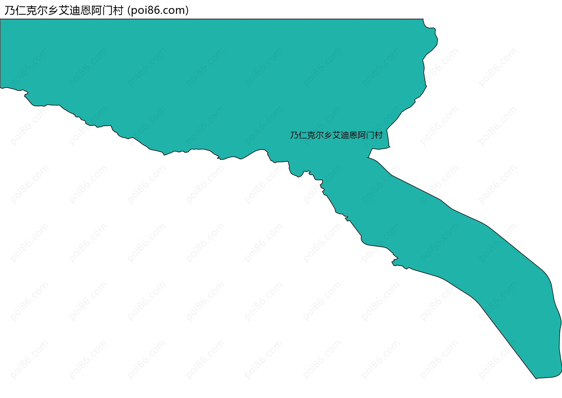 乃仁克尔乡艾迪恩阿门村边界地图