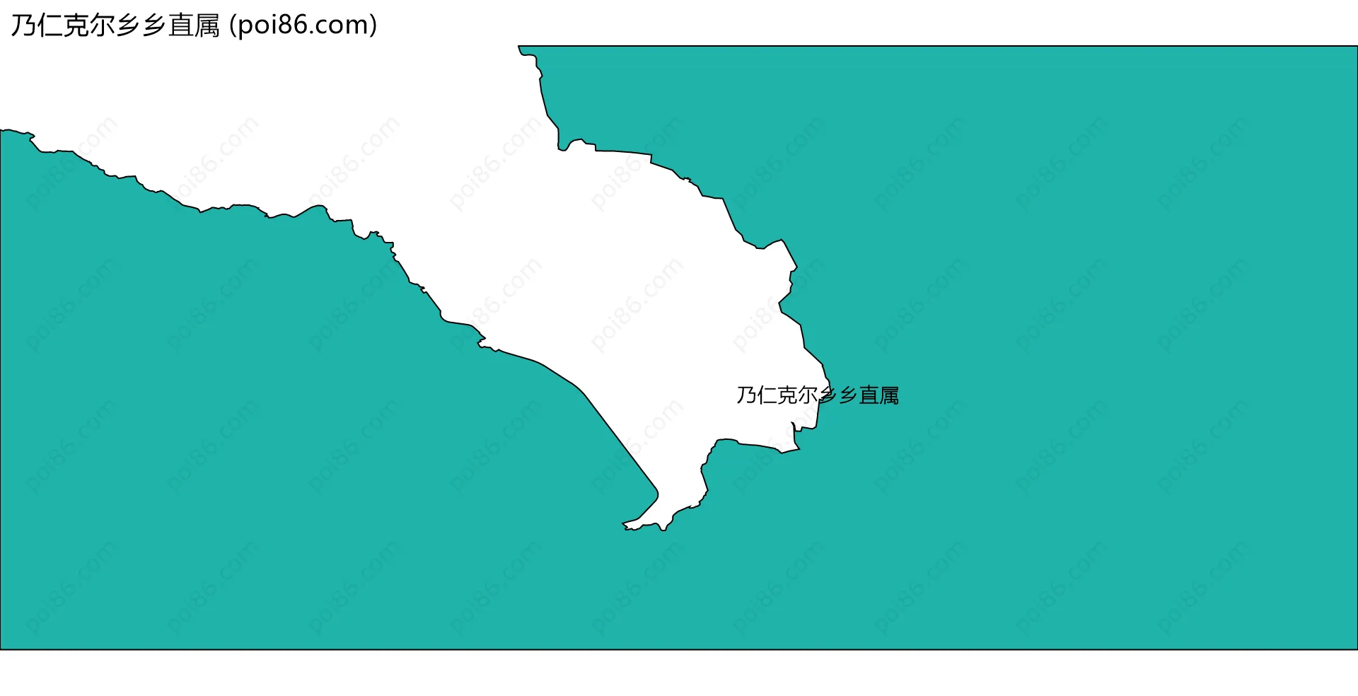 乃仁克尔乡乡直属边界地图