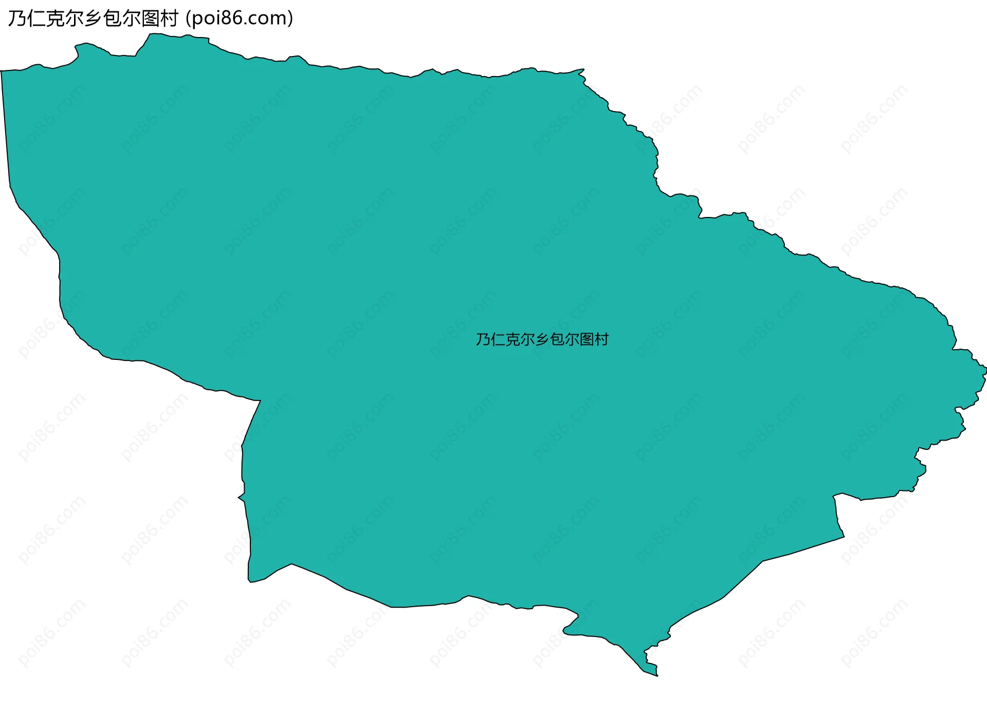 乃仁克尔乡包尔图村边界地图