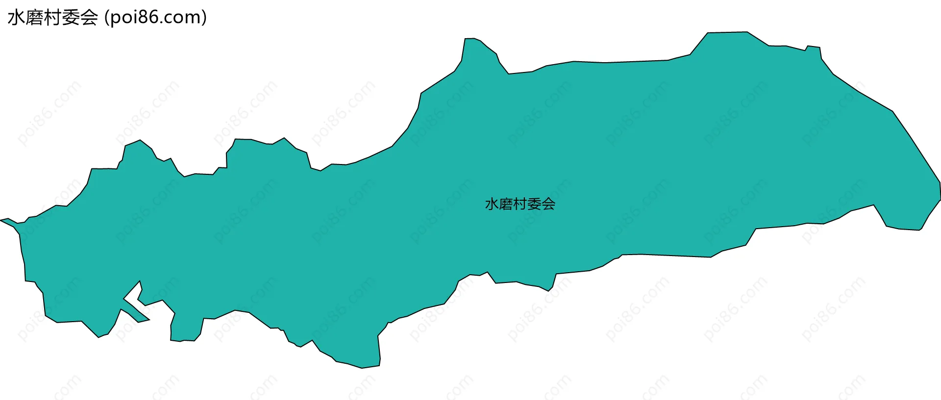 水磨村委会边界地图