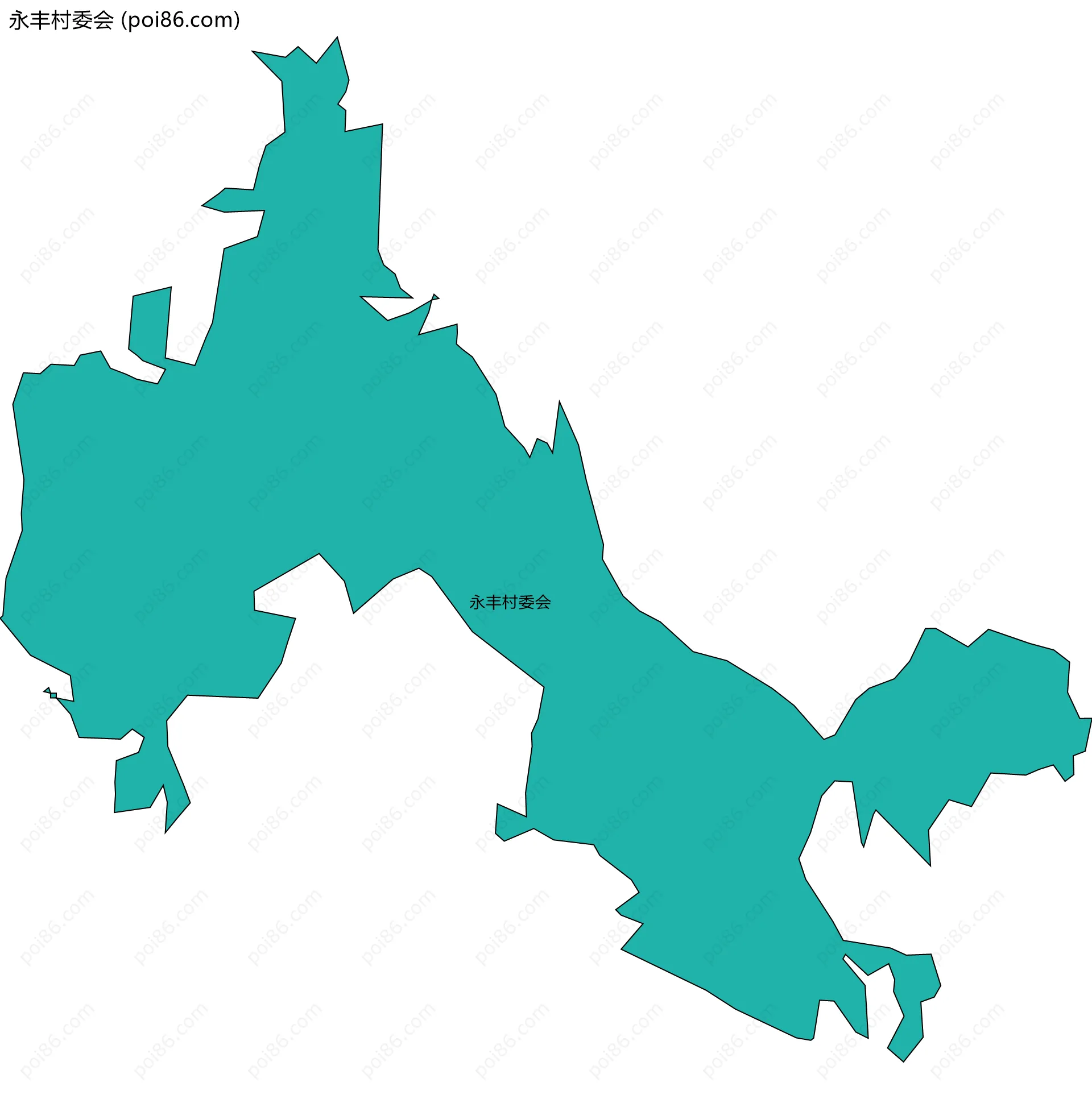 永丰村委会边界地图