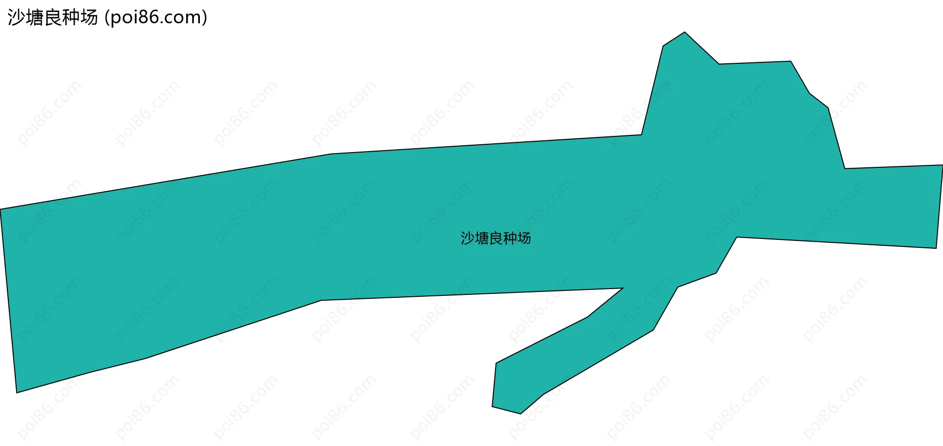 沙塘良种场边界地图