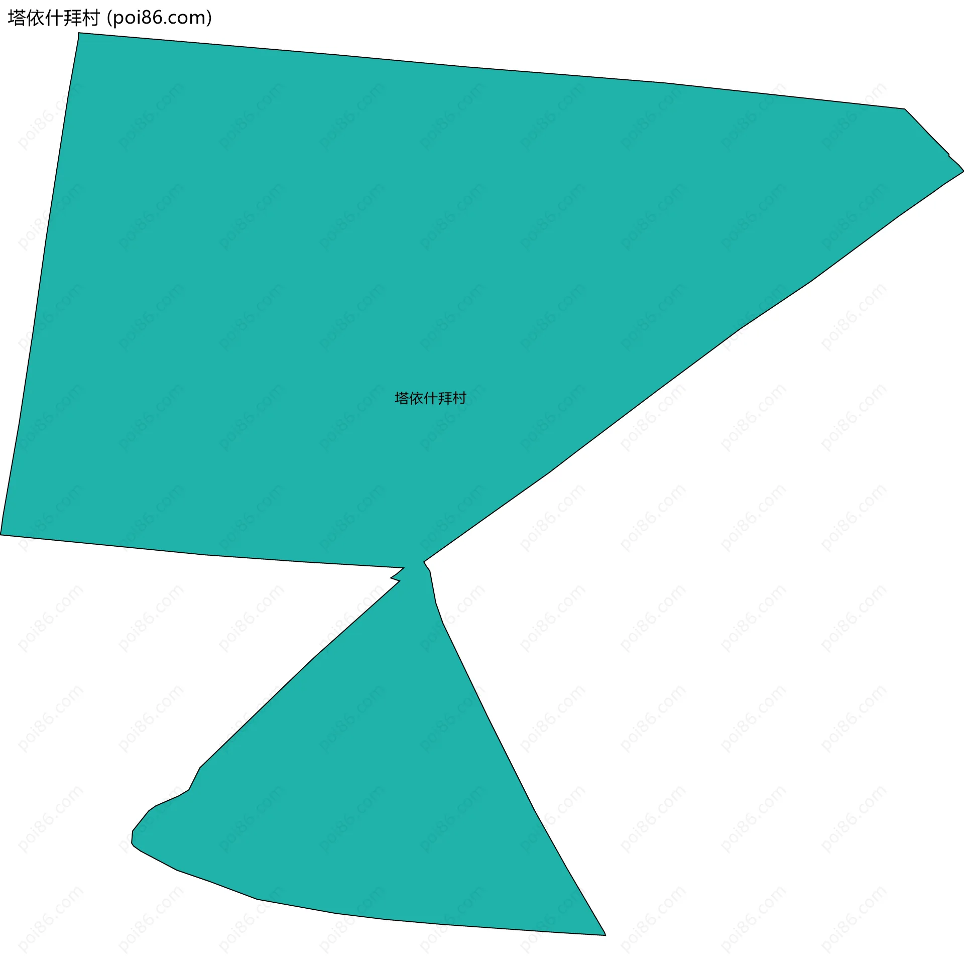 塔依什拜村边界地图