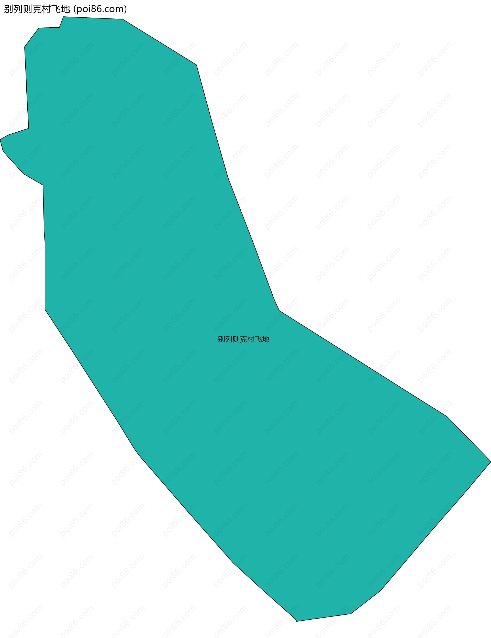 别列则克村飞地边界地图