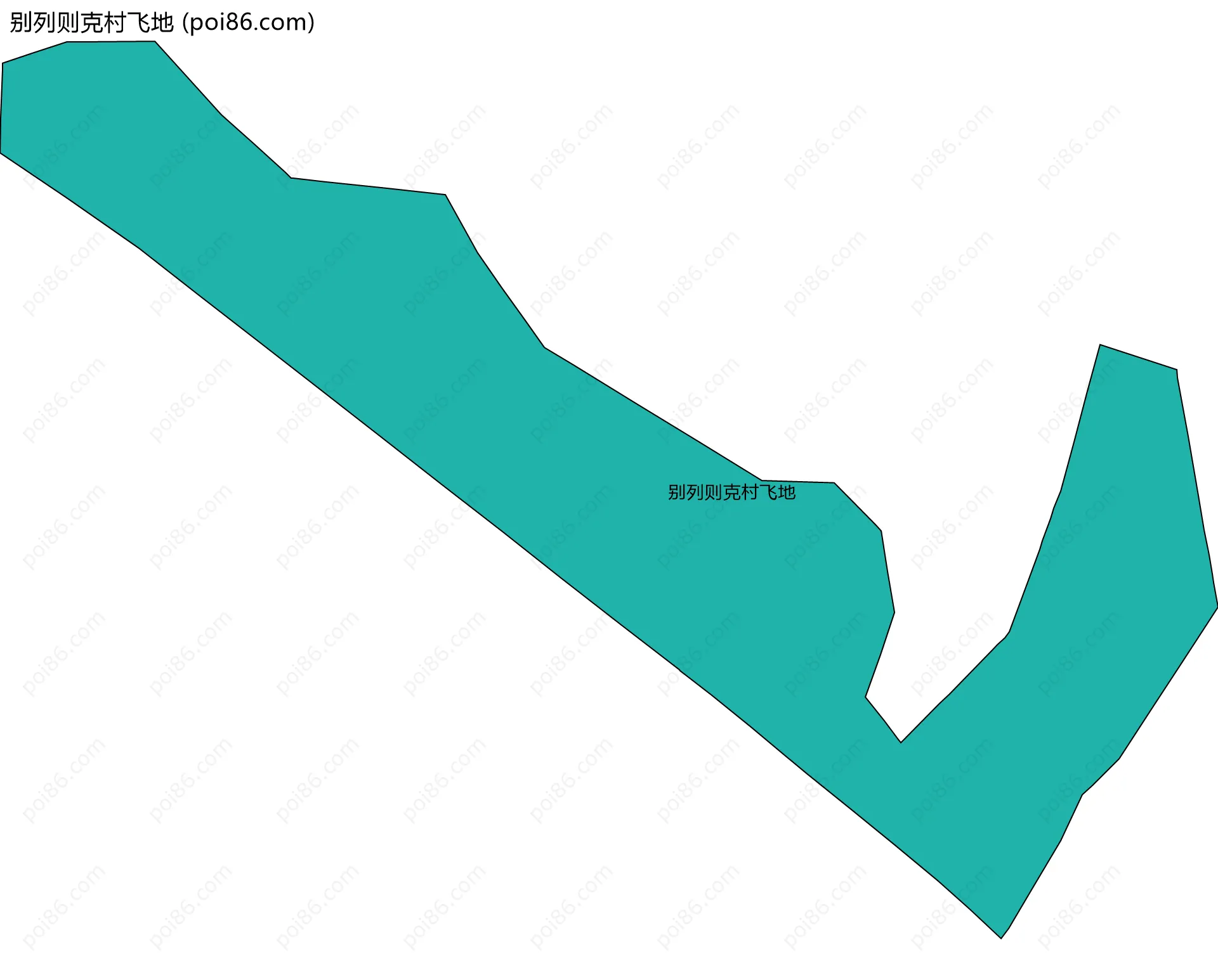 别列则克村飞地边界地图