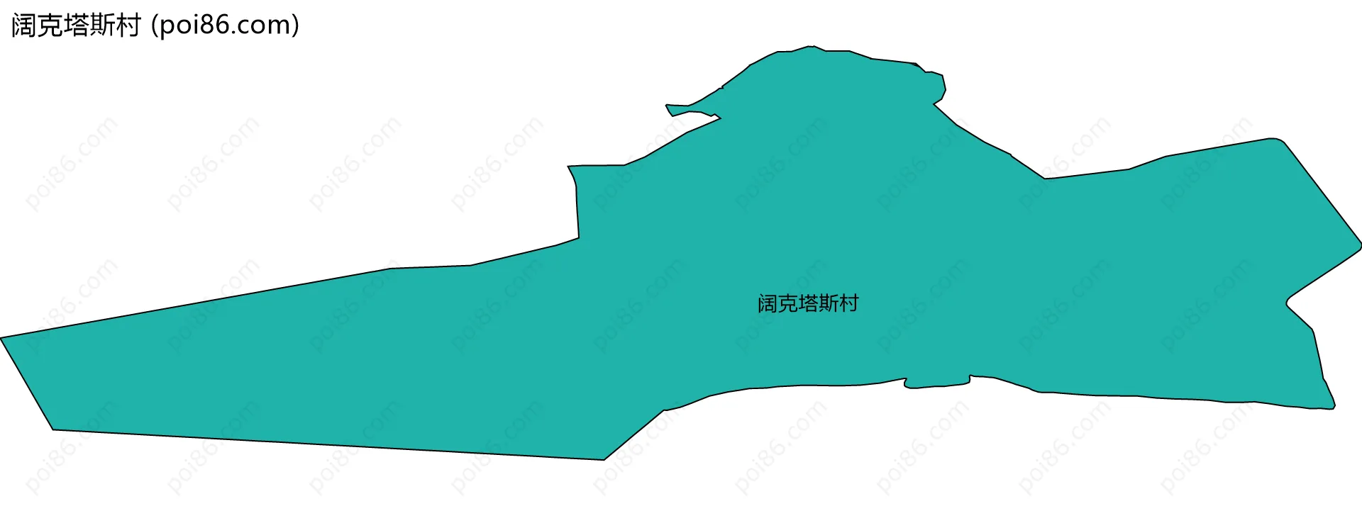 阔克塔斯村边界地图