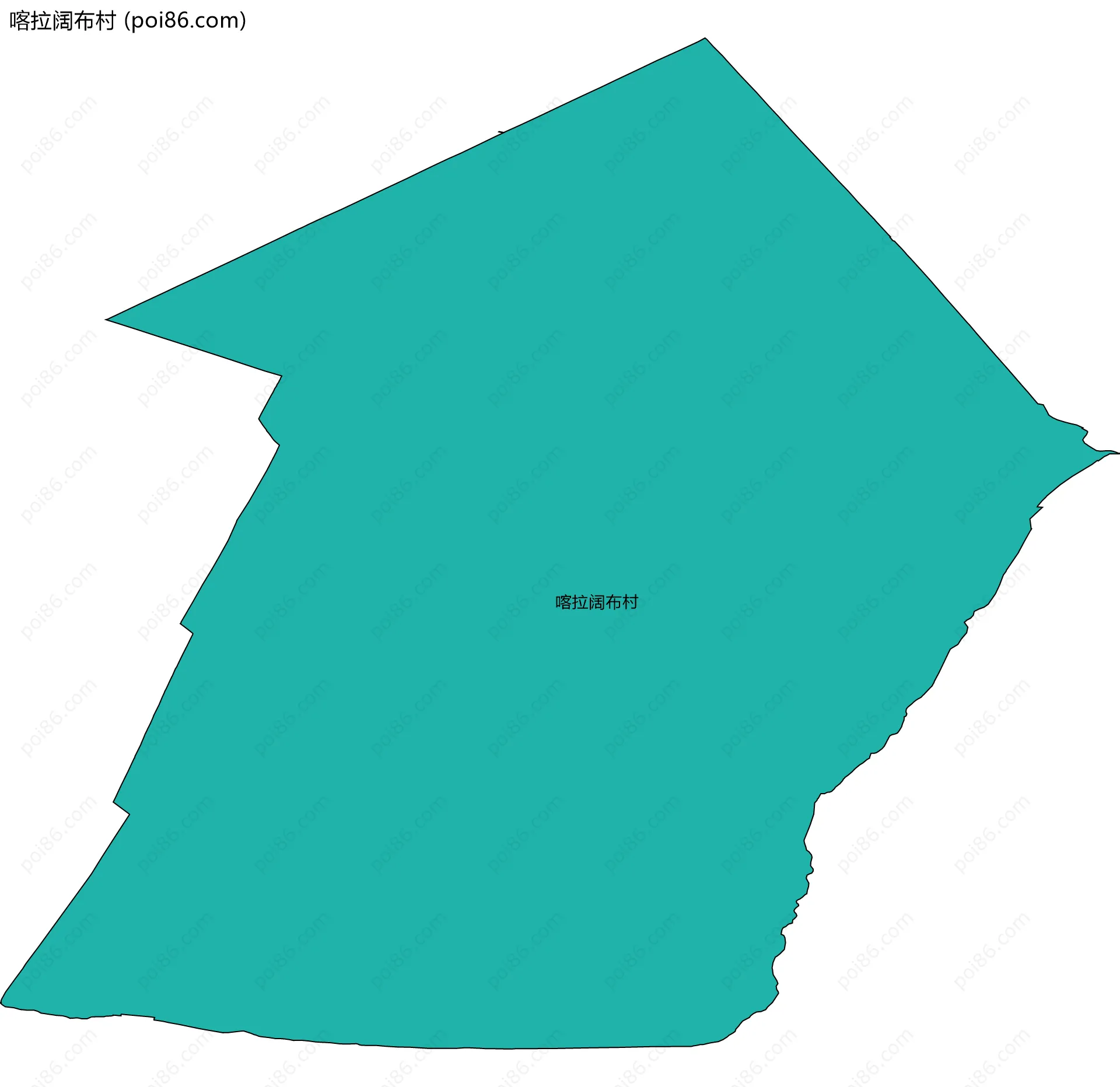 喀拉阔布村边界地图