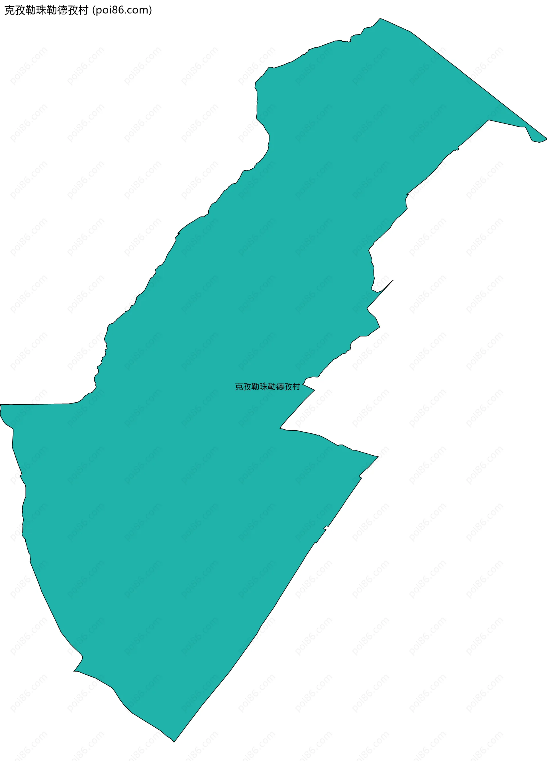 克孜勒珠勒德孜村边界地图