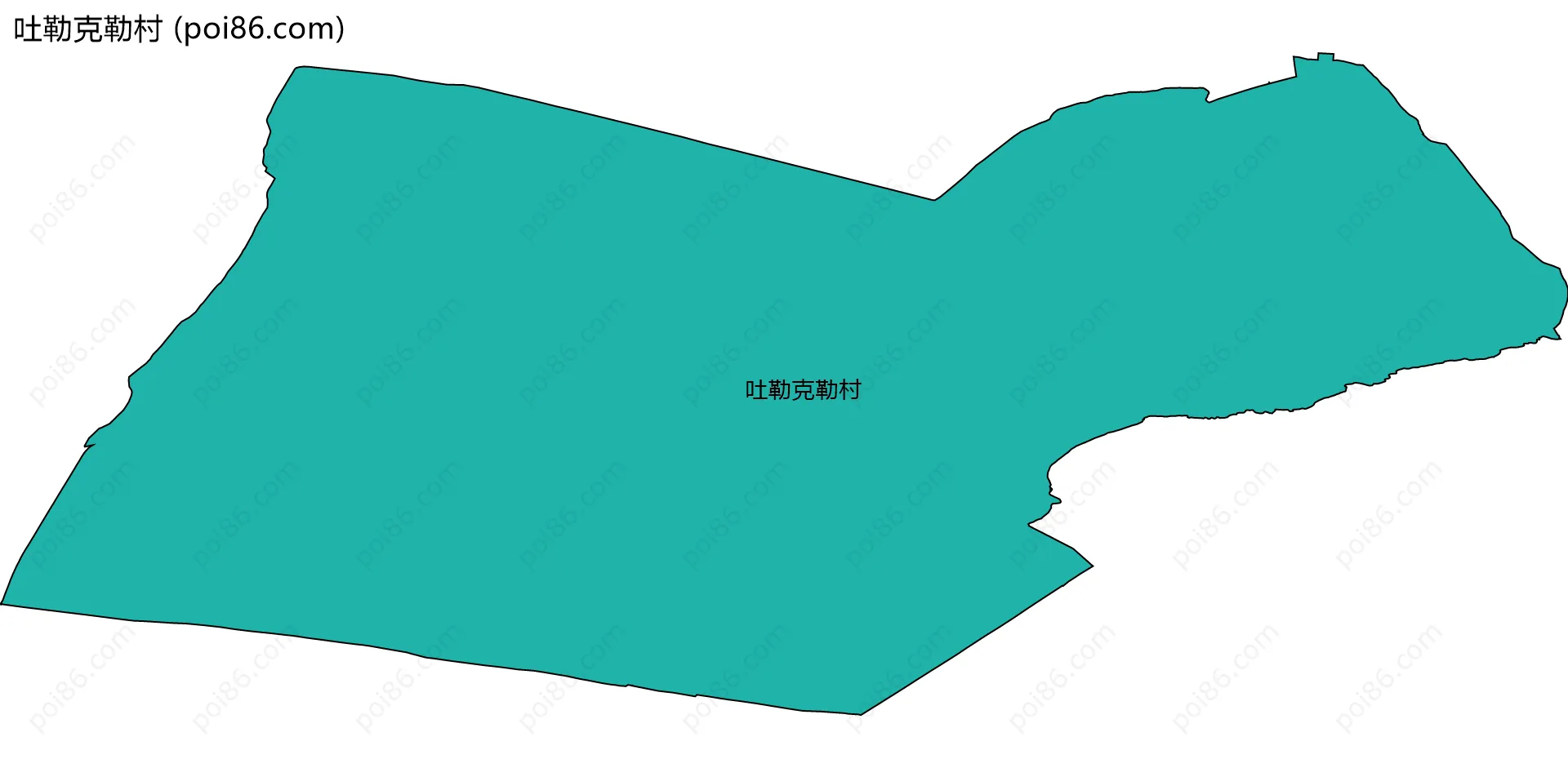 吐勒克勒村边界地图