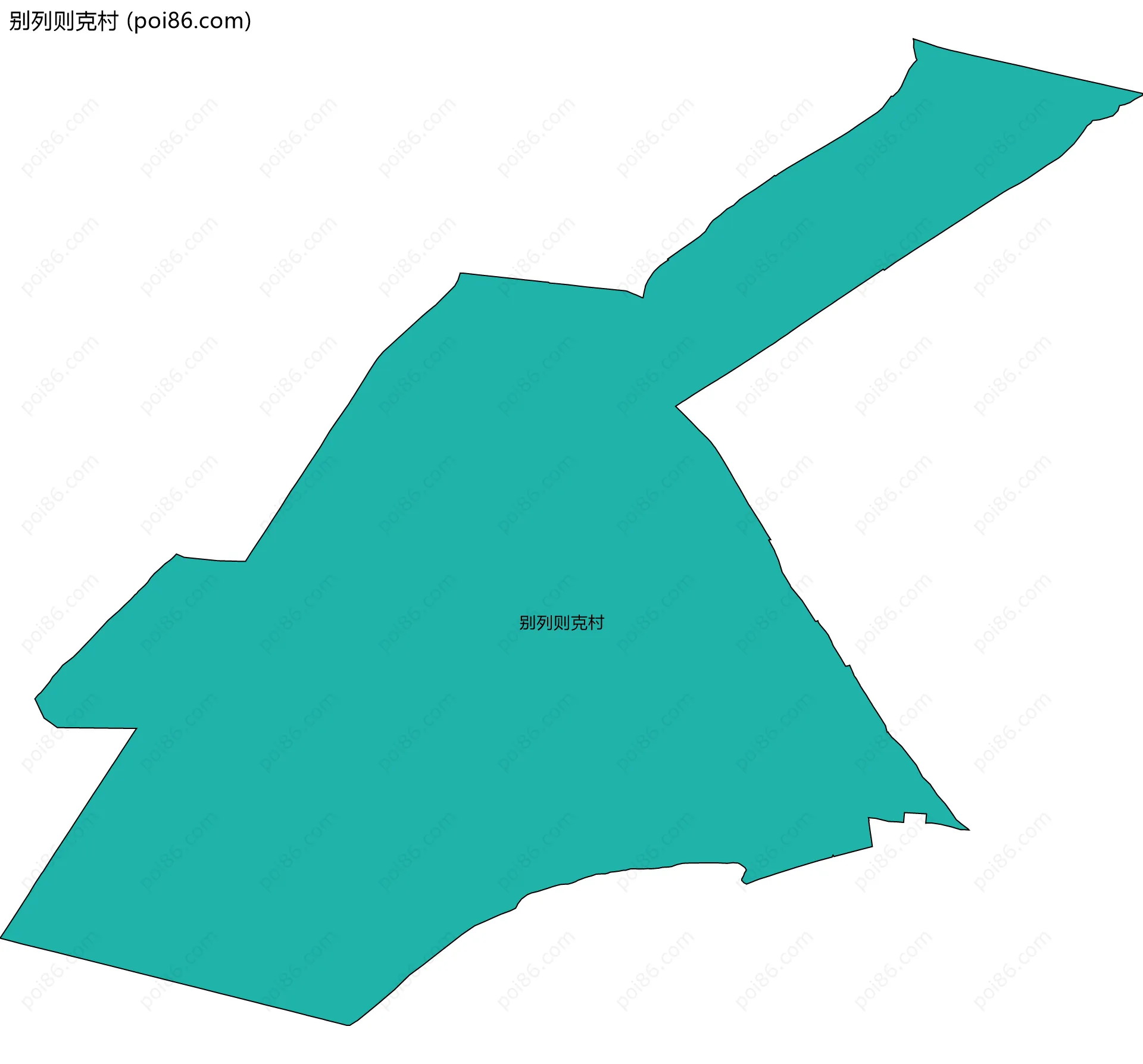 别列则克村边界地图