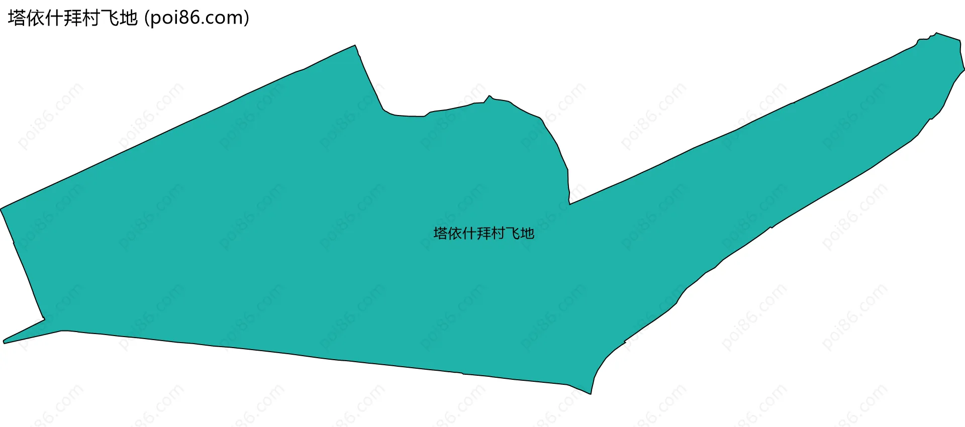 塔依什拜村飞地边界地图