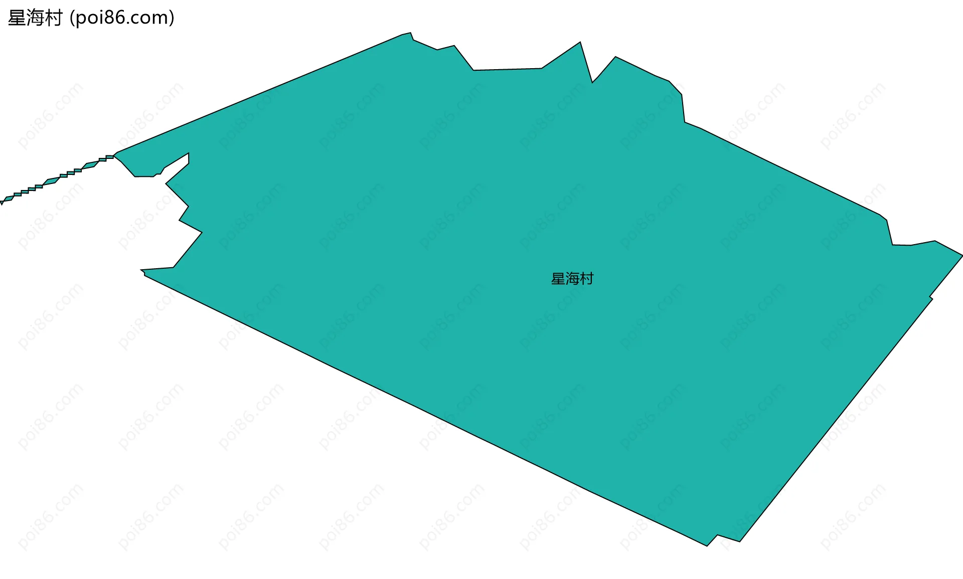 星海村边界地图