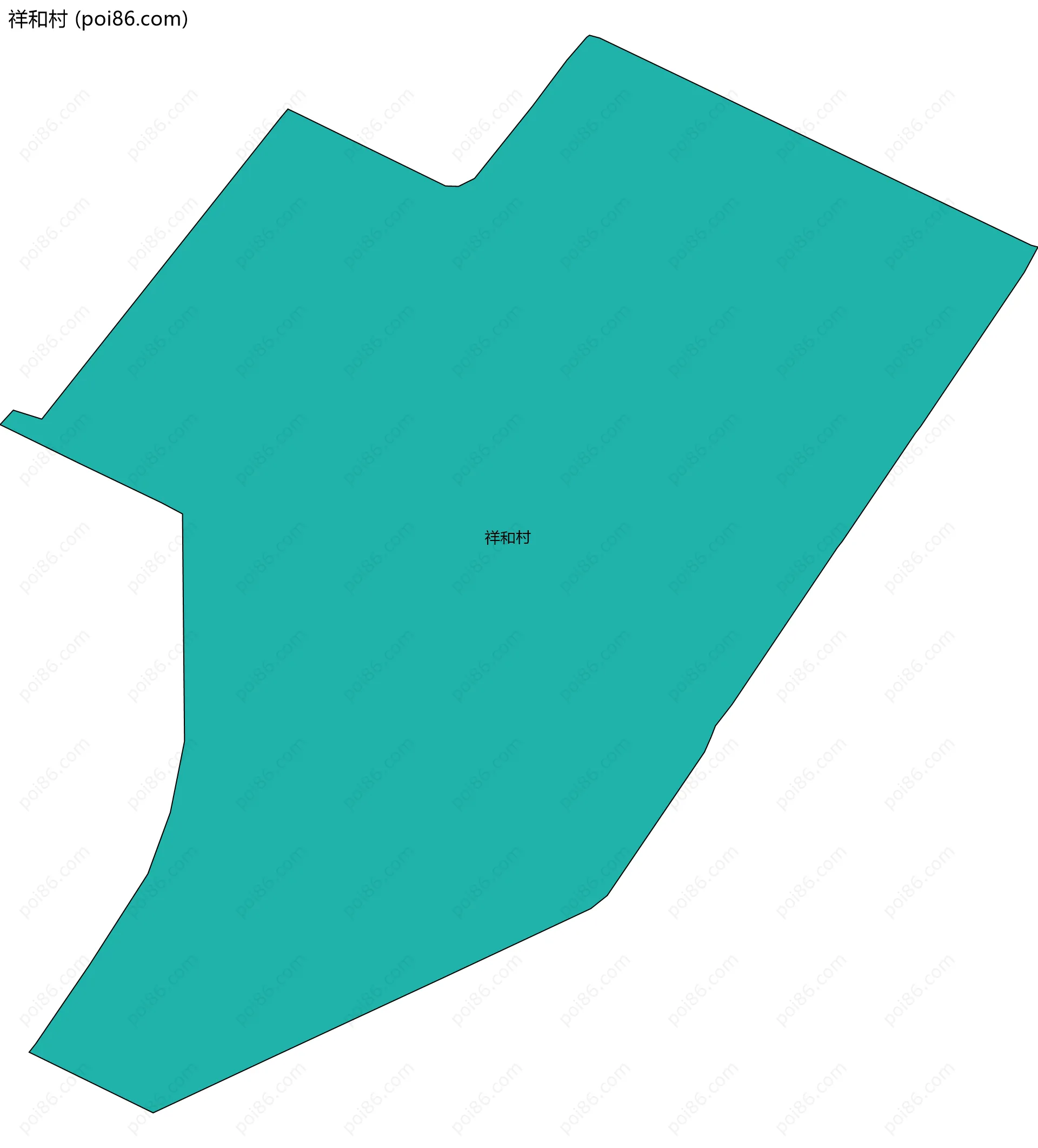 祥和村边界地图