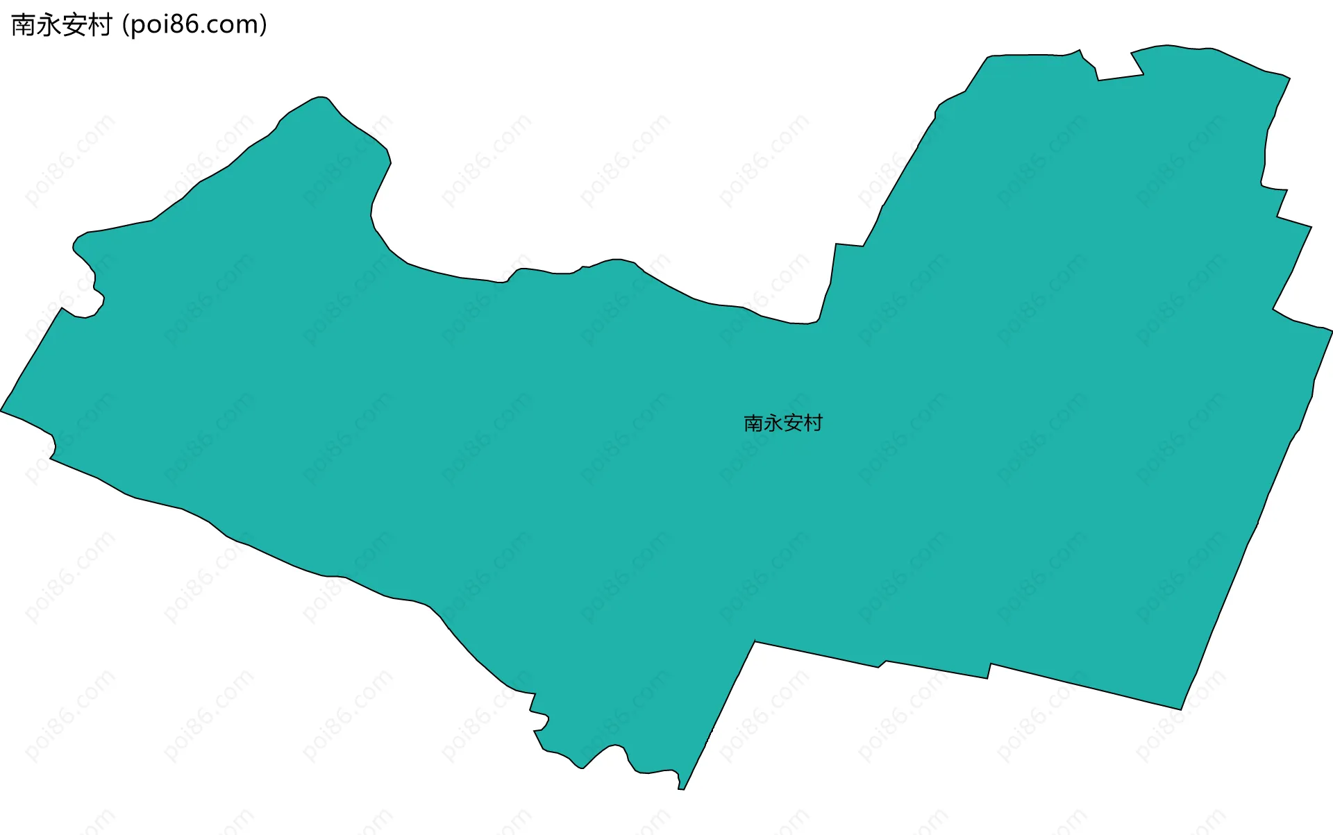 南永安村边界地图