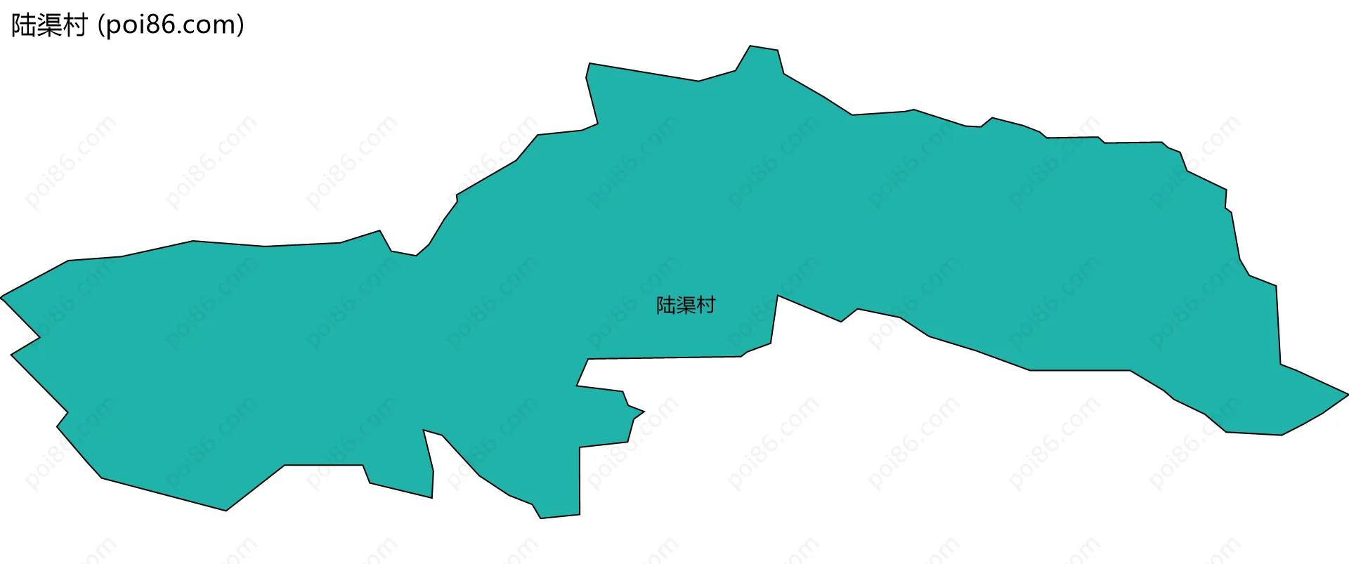陆渠村边界地图