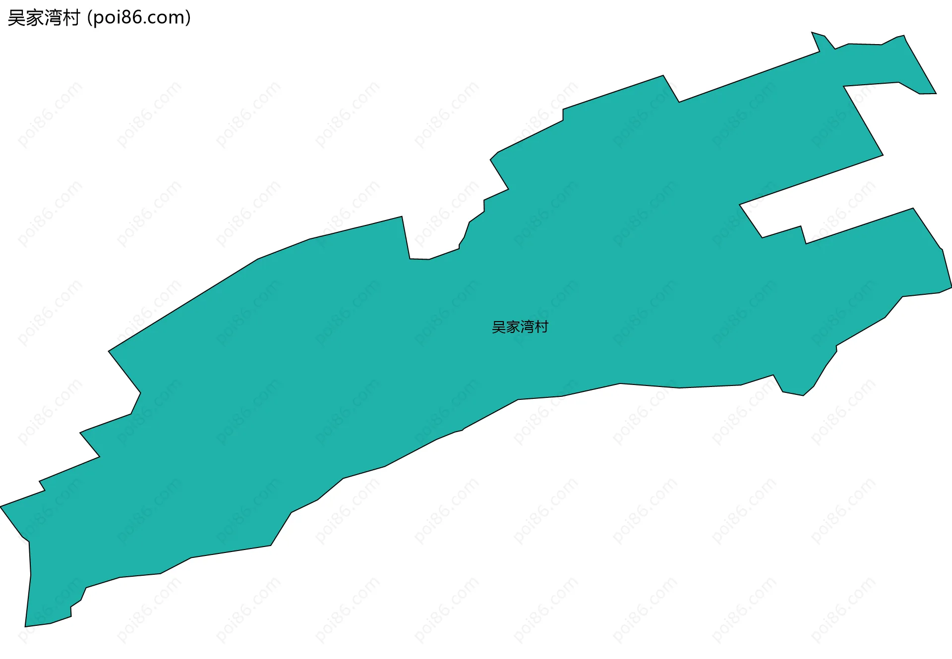 吴家湾村边界地图