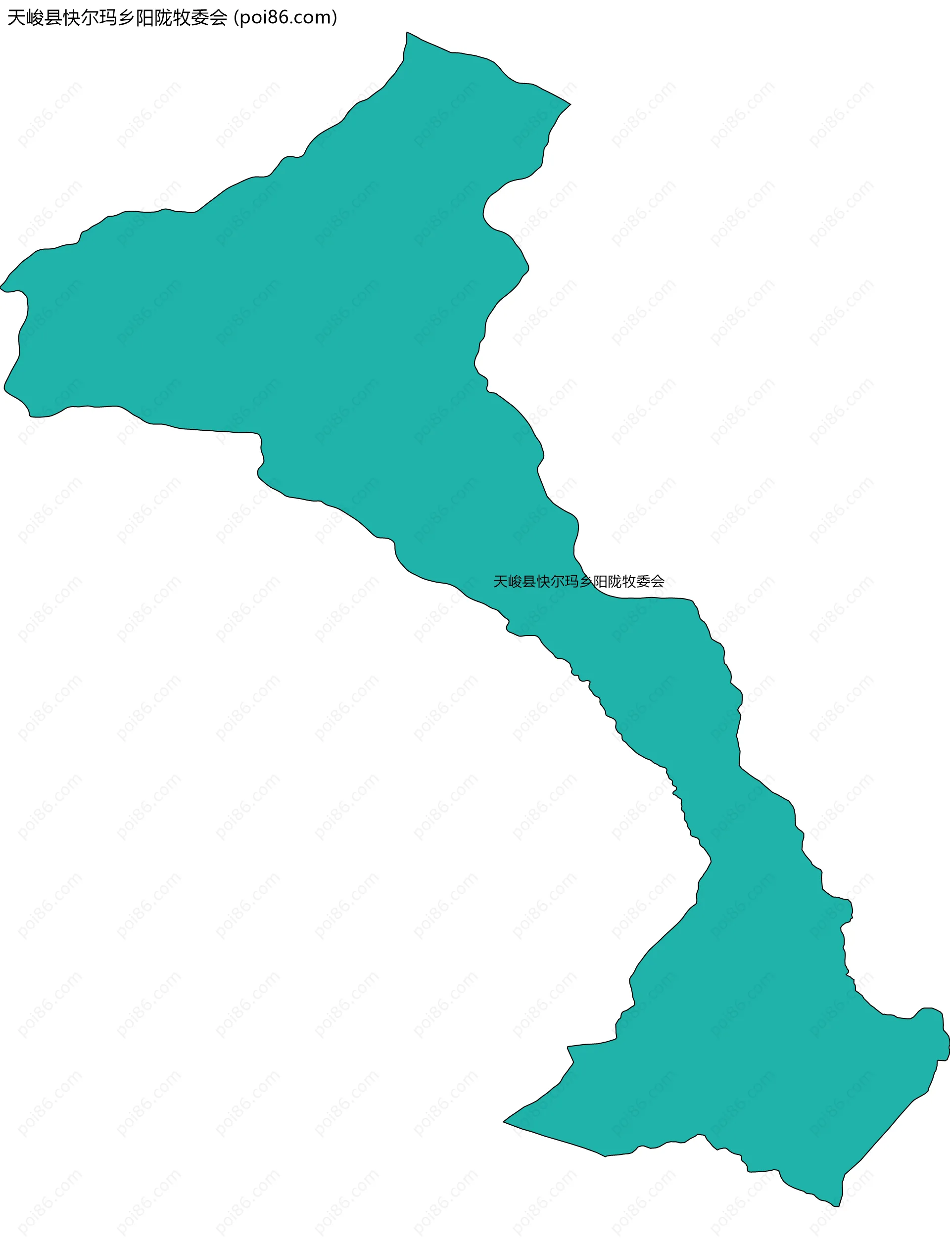 天峻县快尔玛乡阳陇牧委会边界地图