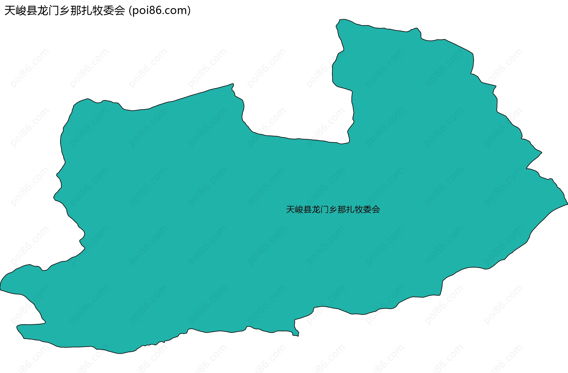 天峻县龙门乡那扎牧委会边界地图