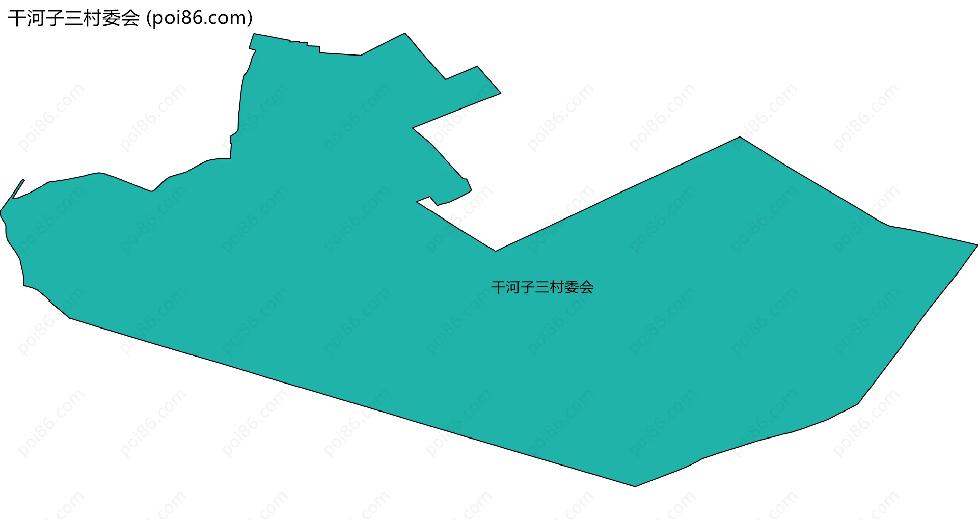 干河子三村委会边界地图